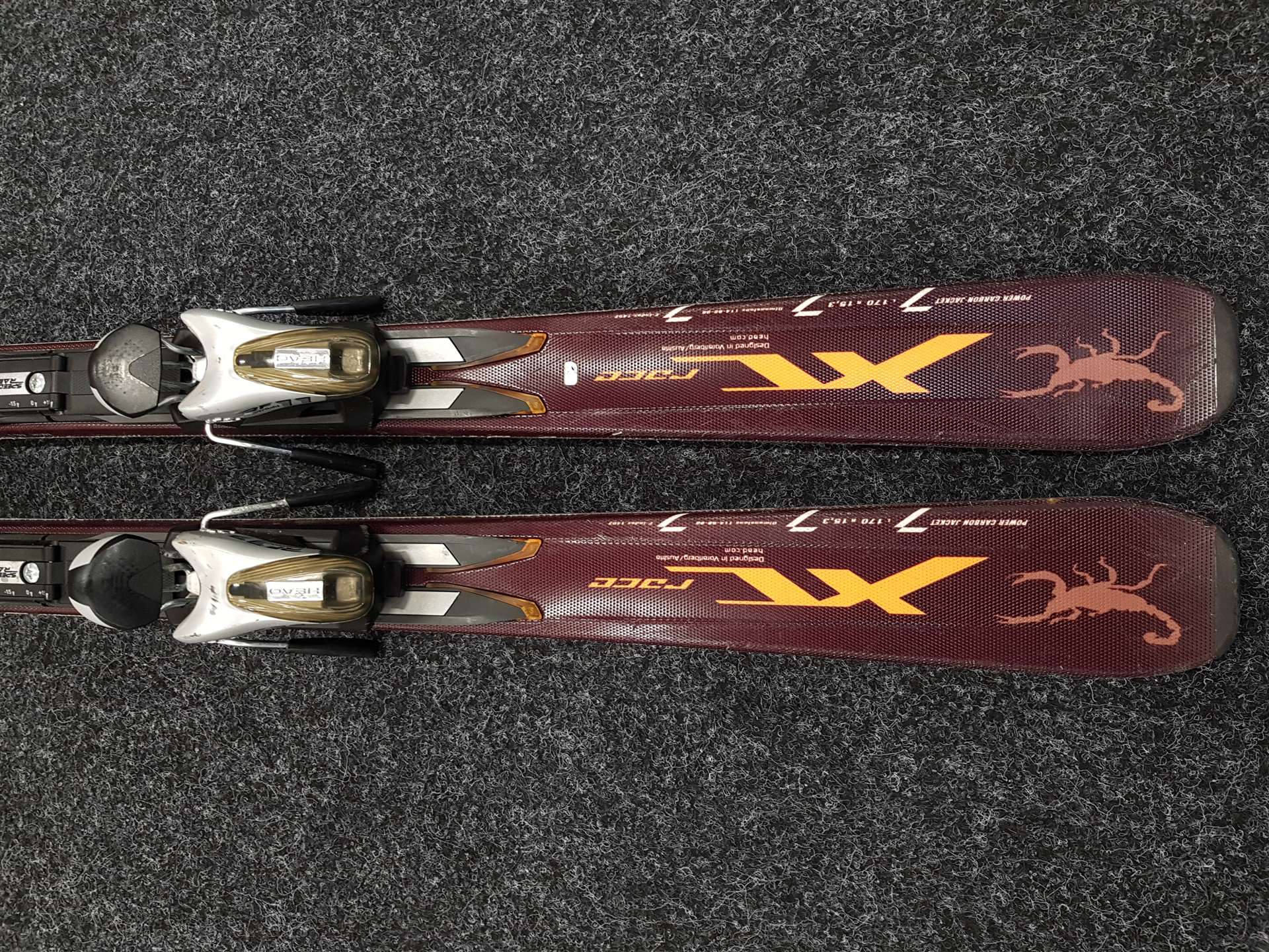 Sci HEAD X Race usati + attacchi Head RF 11