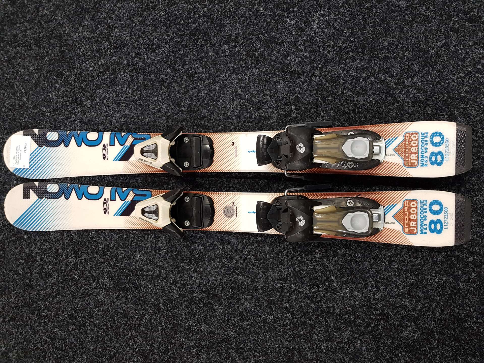 Použité lyže SALOMON Enduro JR 800  + viazanie Salomon 4,5