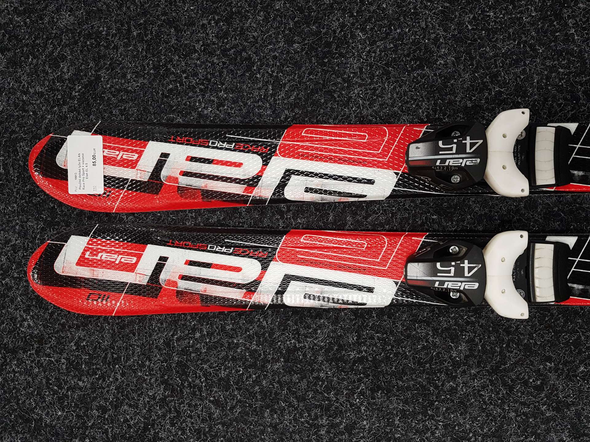 Gebrauchte Kinderski ELAN Race Pro Sport + Bindungen Elan EL 4.5