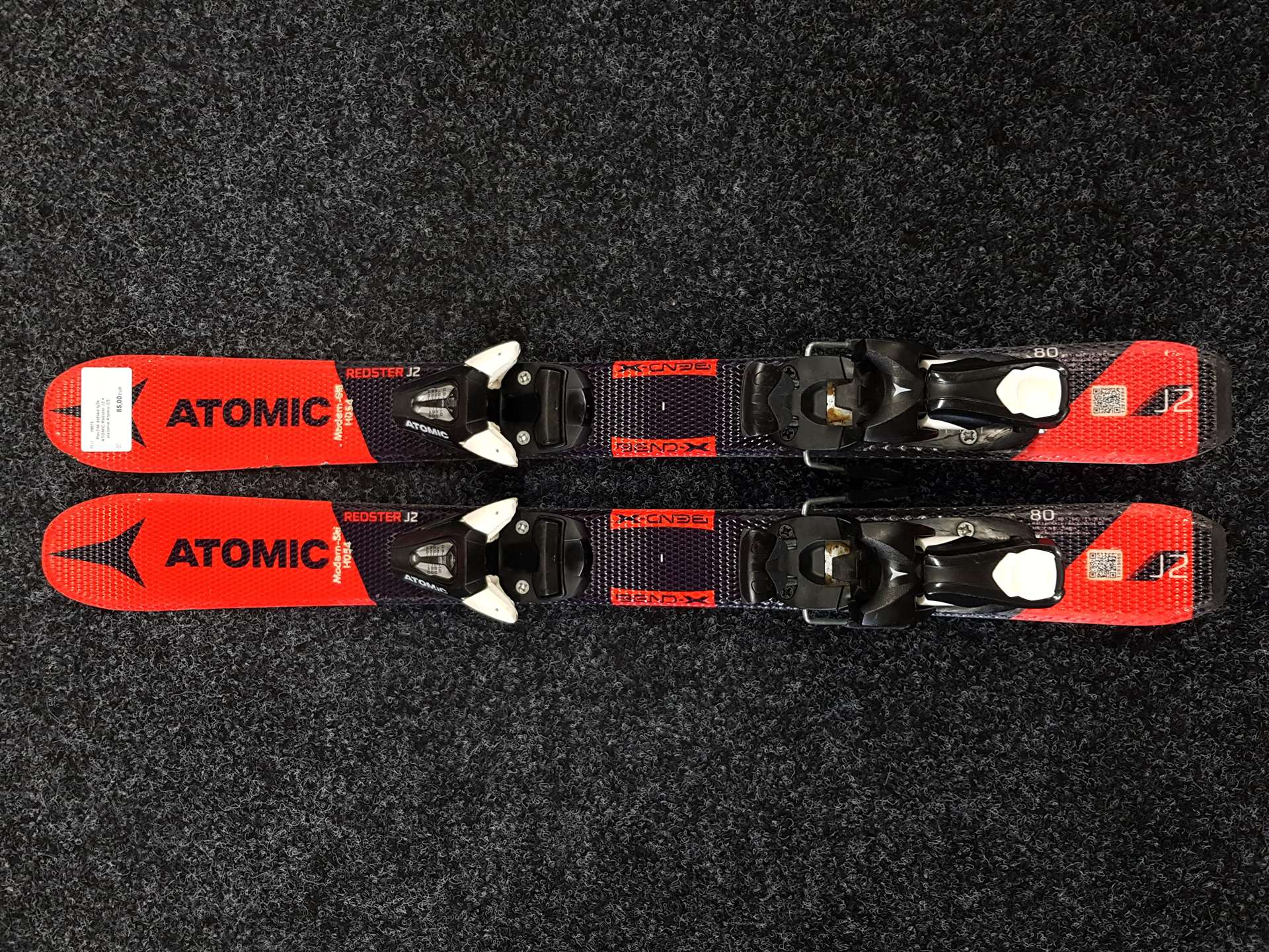 Gebrauchte Kinderski ATOMIC Redster J2 + Atomic C5 Bindungen