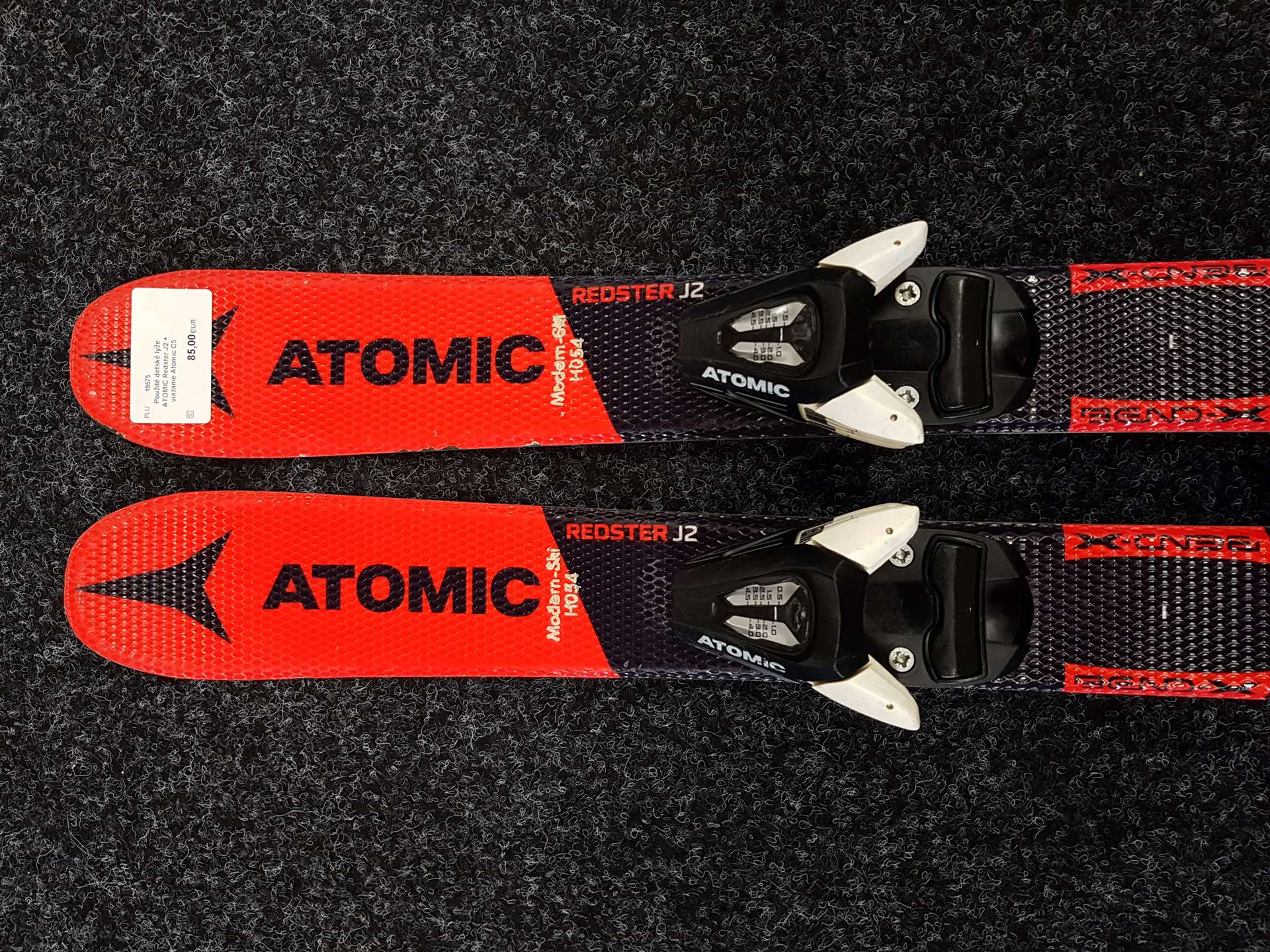 Gebrauchte Kinderski ATOMIC Redster J2 + Atomic C5 Bindungen
