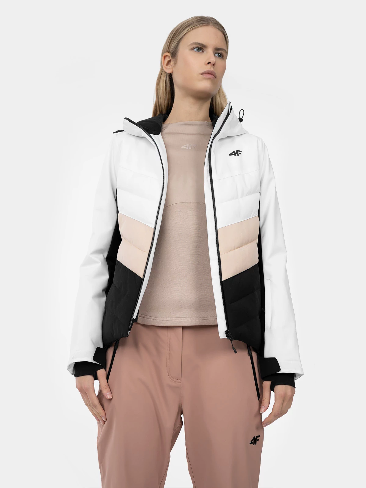 Veste de ski pour femme 4F KUDN006 Blanc