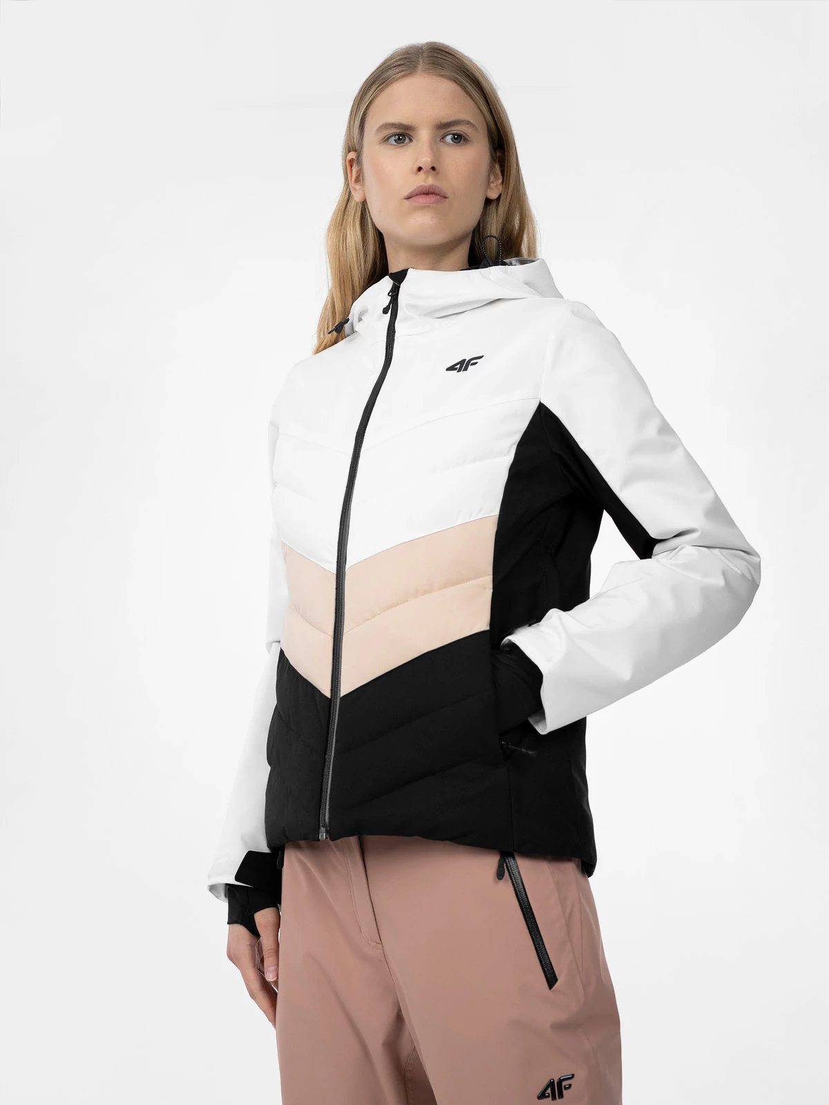 Veste de ski pour femme 4F KUDN006 Blanc