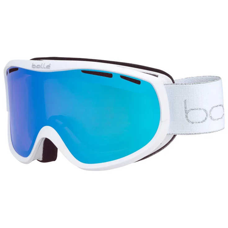 Gogle narciarskie Bollé SIERRA White & Silver Shiny - Azure Cat 2
