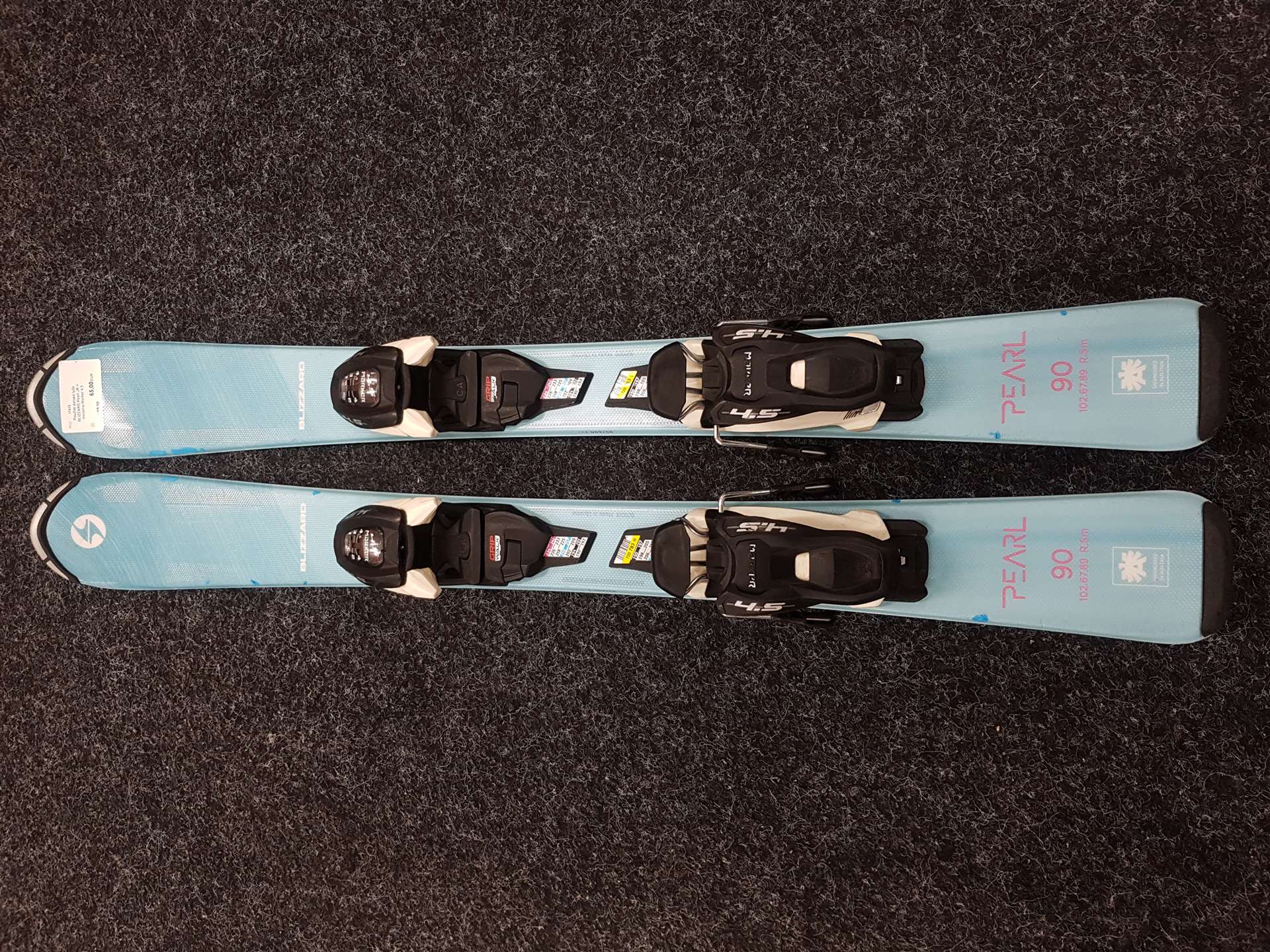 Skis enfant d'occasion BLIZZARD Pearl JR + fixations Marker 4.5