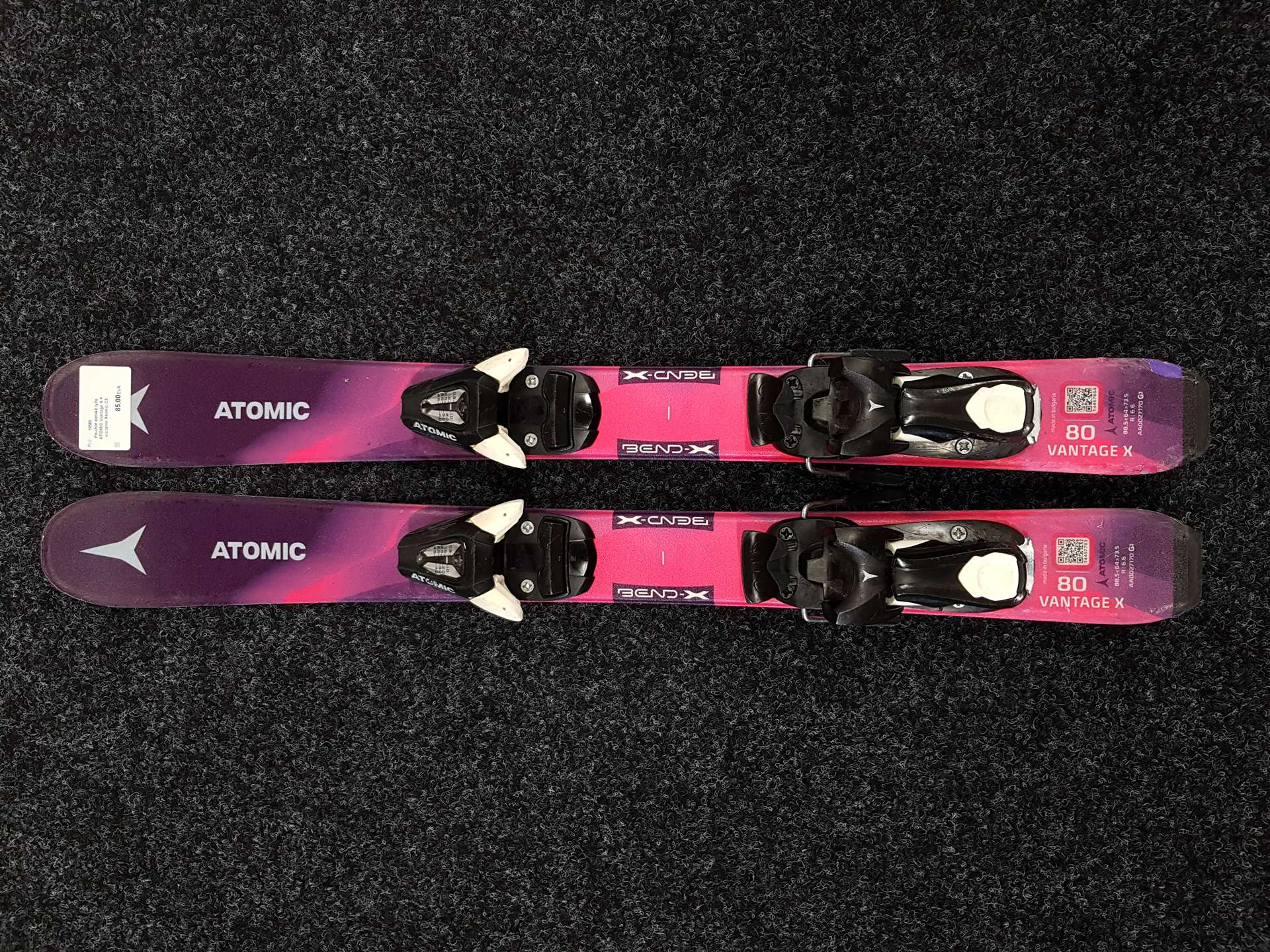 Použité dětské lyže ATOMIC Vantage X + vázání Atomic C5