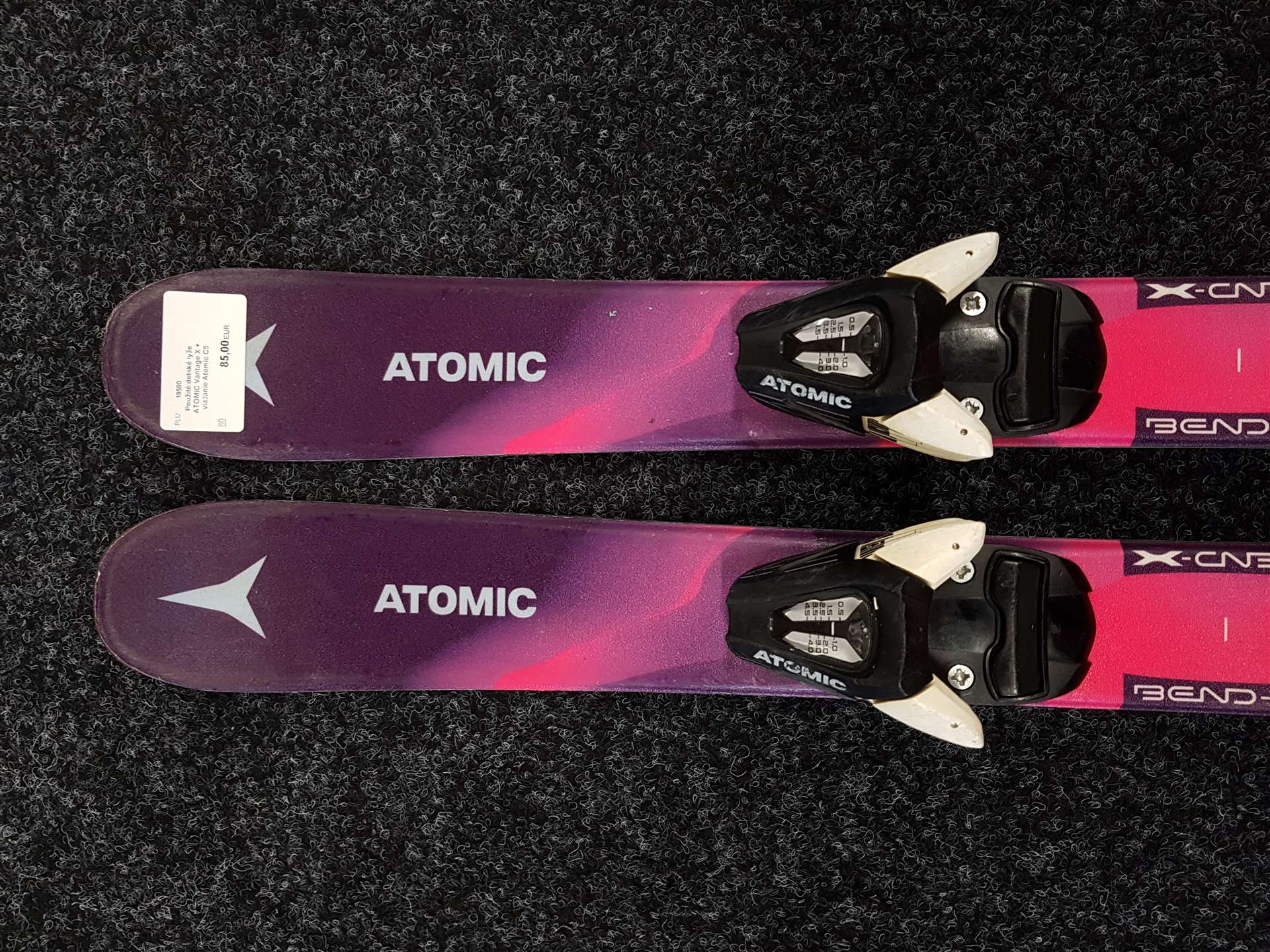 Použité dětské lyže ATOMIC Vantage X + vázání Atomic C5