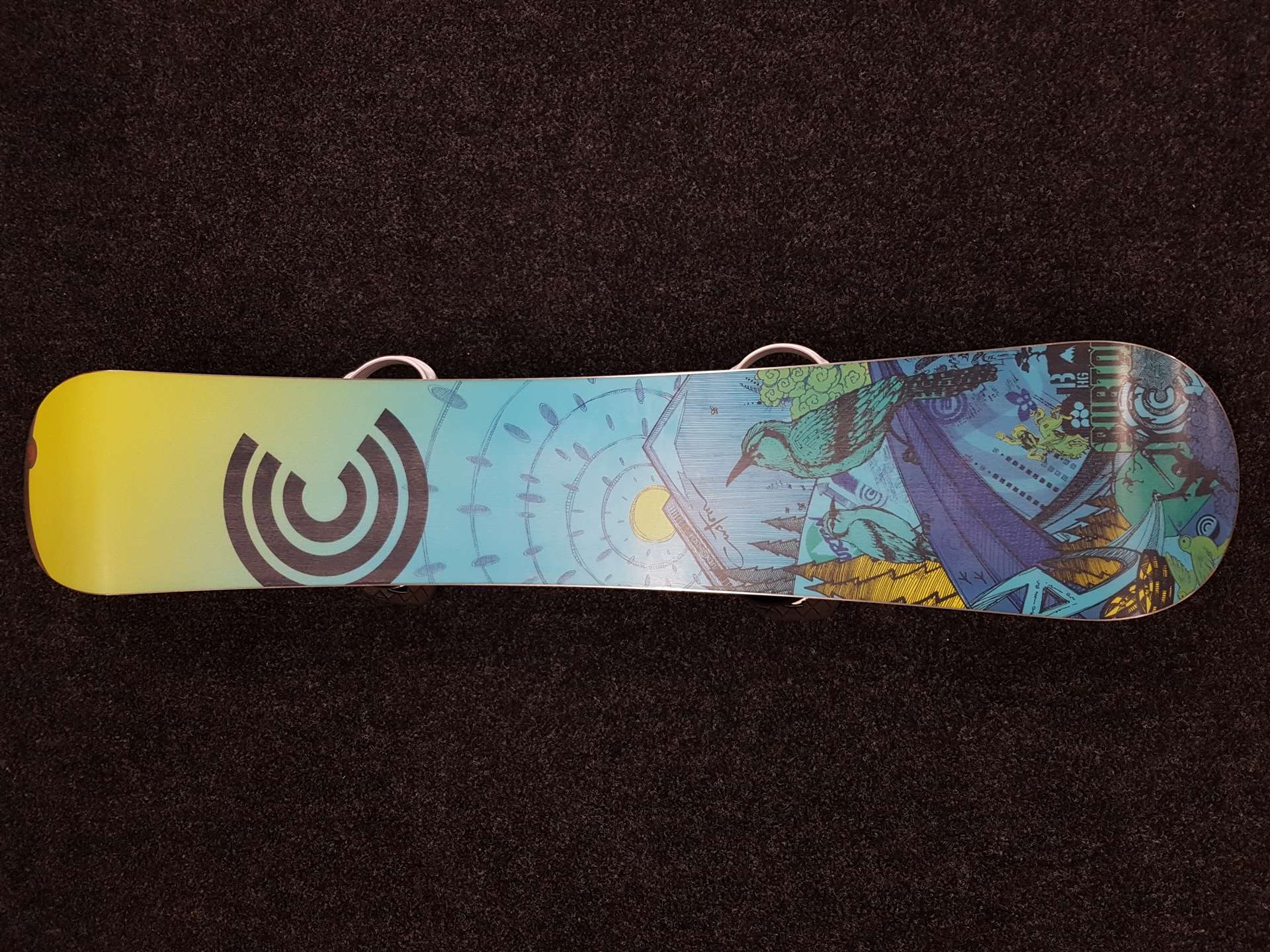 Snowboard Burton Custom 51 folosit + legături Burton Mission mărimea M