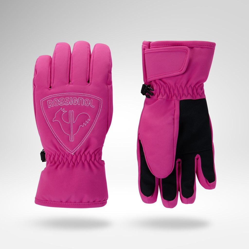 Mănuși de schi Rossignol JR ROOSTER G-ELECTRIC FUCSIA