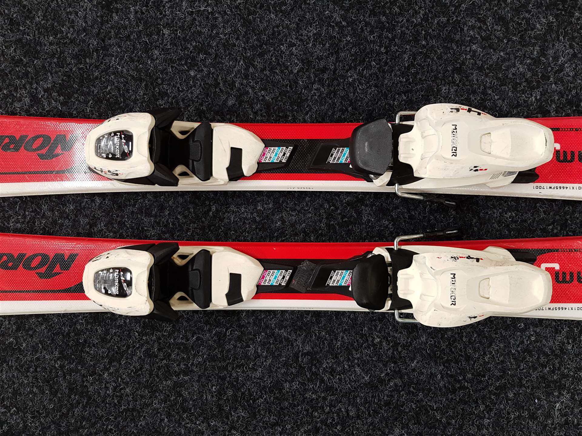 Použité lyže NORDICA Team J + vázání Marker 4,5