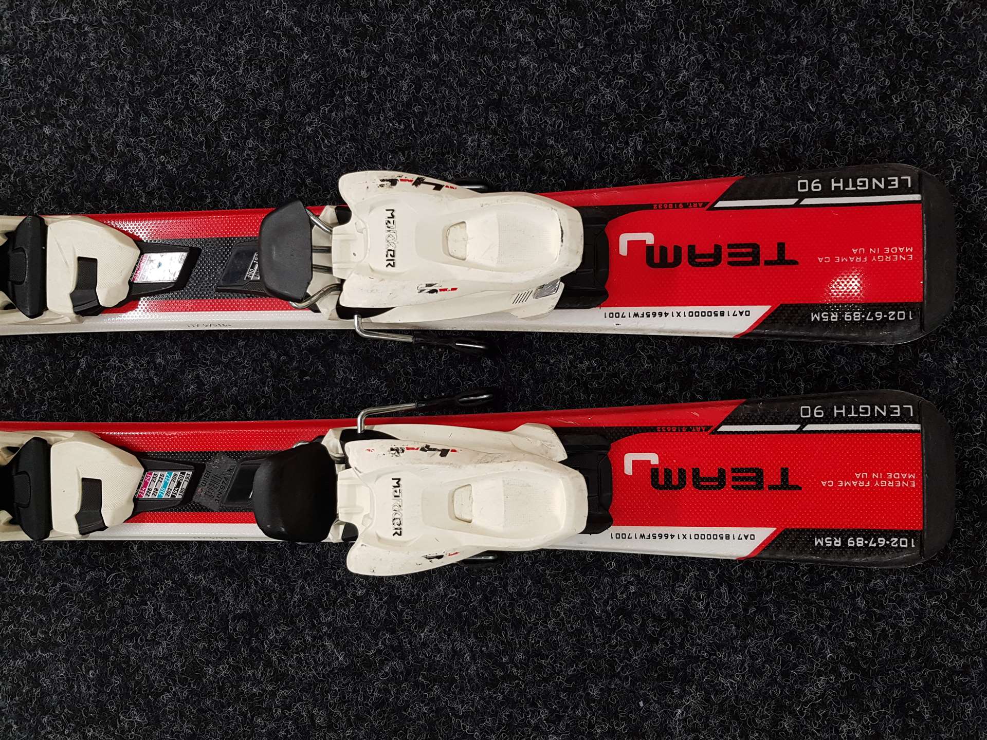 Použité lyže NORDICA Team J + vázání Marker 4,5