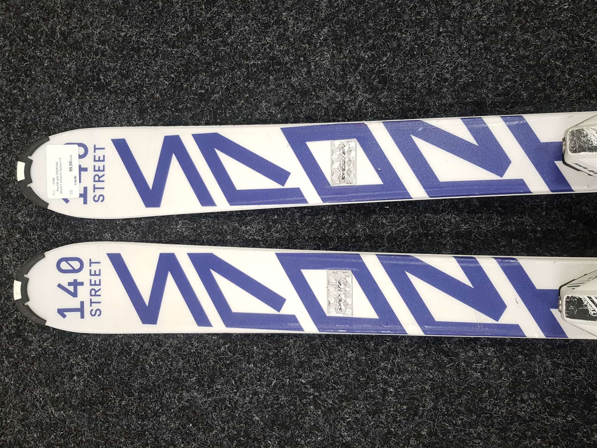 Używane narty SPORTEN Street + wiązania Tyrolia 7.5