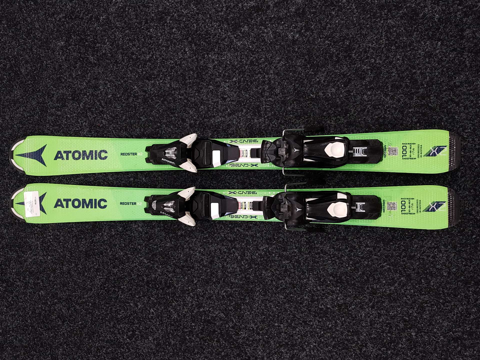 Použité dětské lyže ATOMIC Redster X2 + vázání Atomic C5