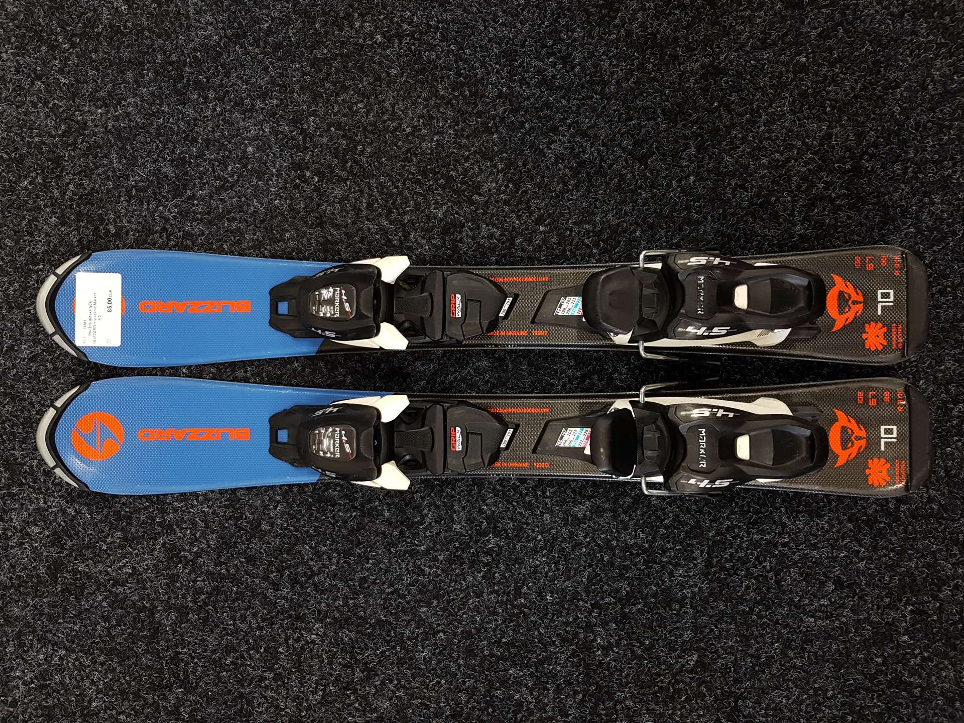 Gebrauchte Kinderskier BLIZZARD + Bindungen Marker 4.5