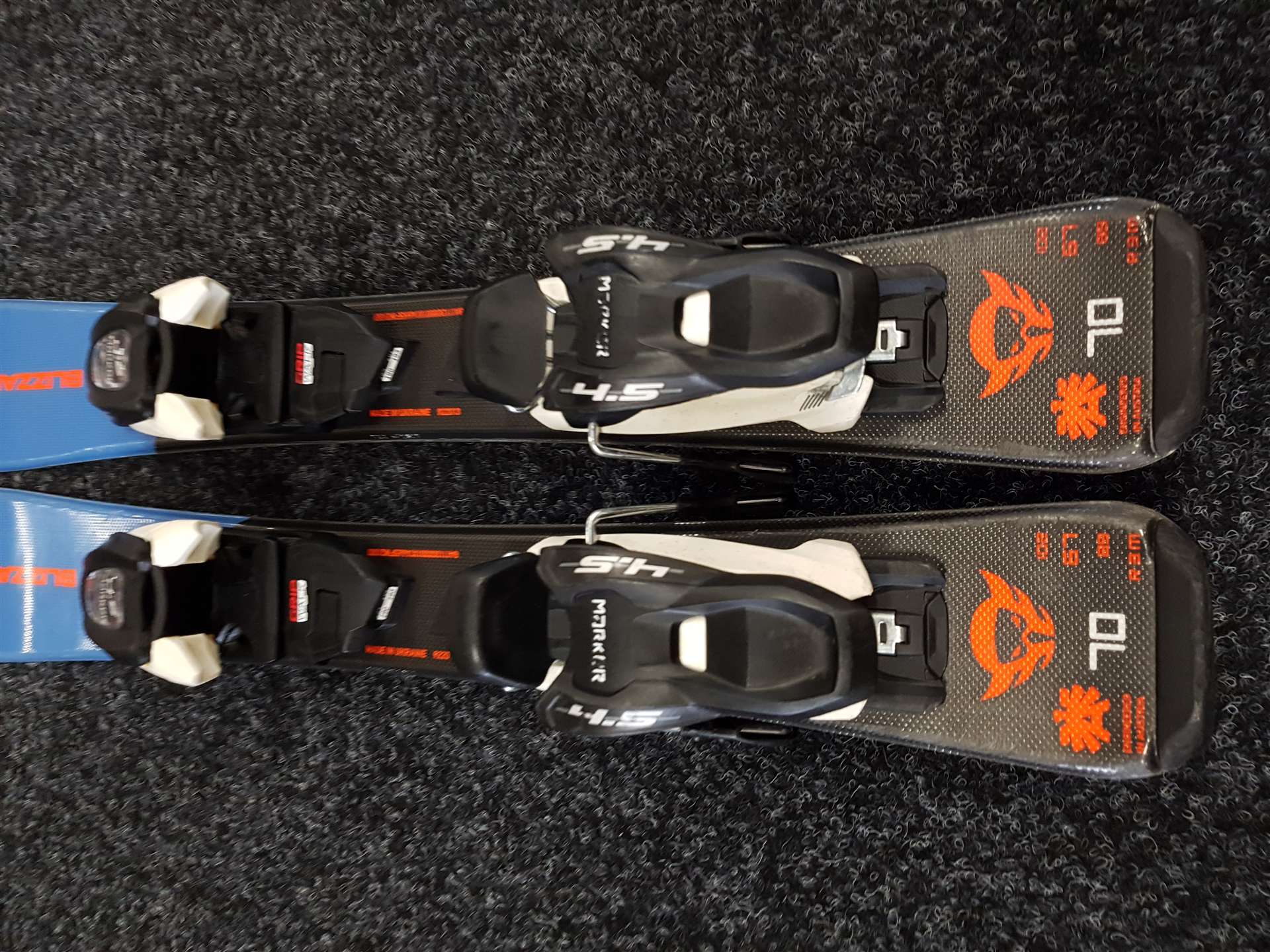 Gebrauchte Kinderskier BLIZZARD + Bindungen Marker 4.5