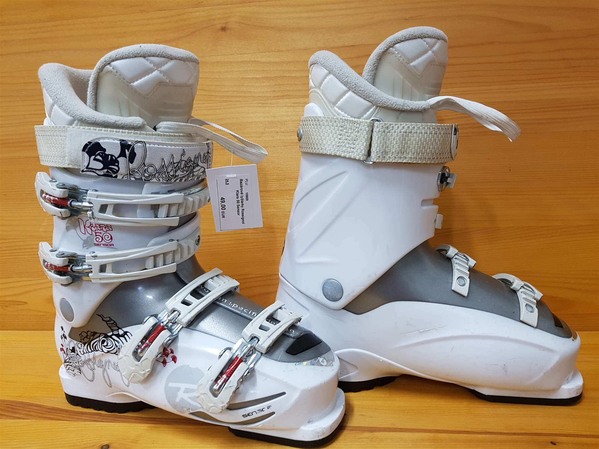 Bazárové lyžiarky Rossignol Klara 50 Sensor