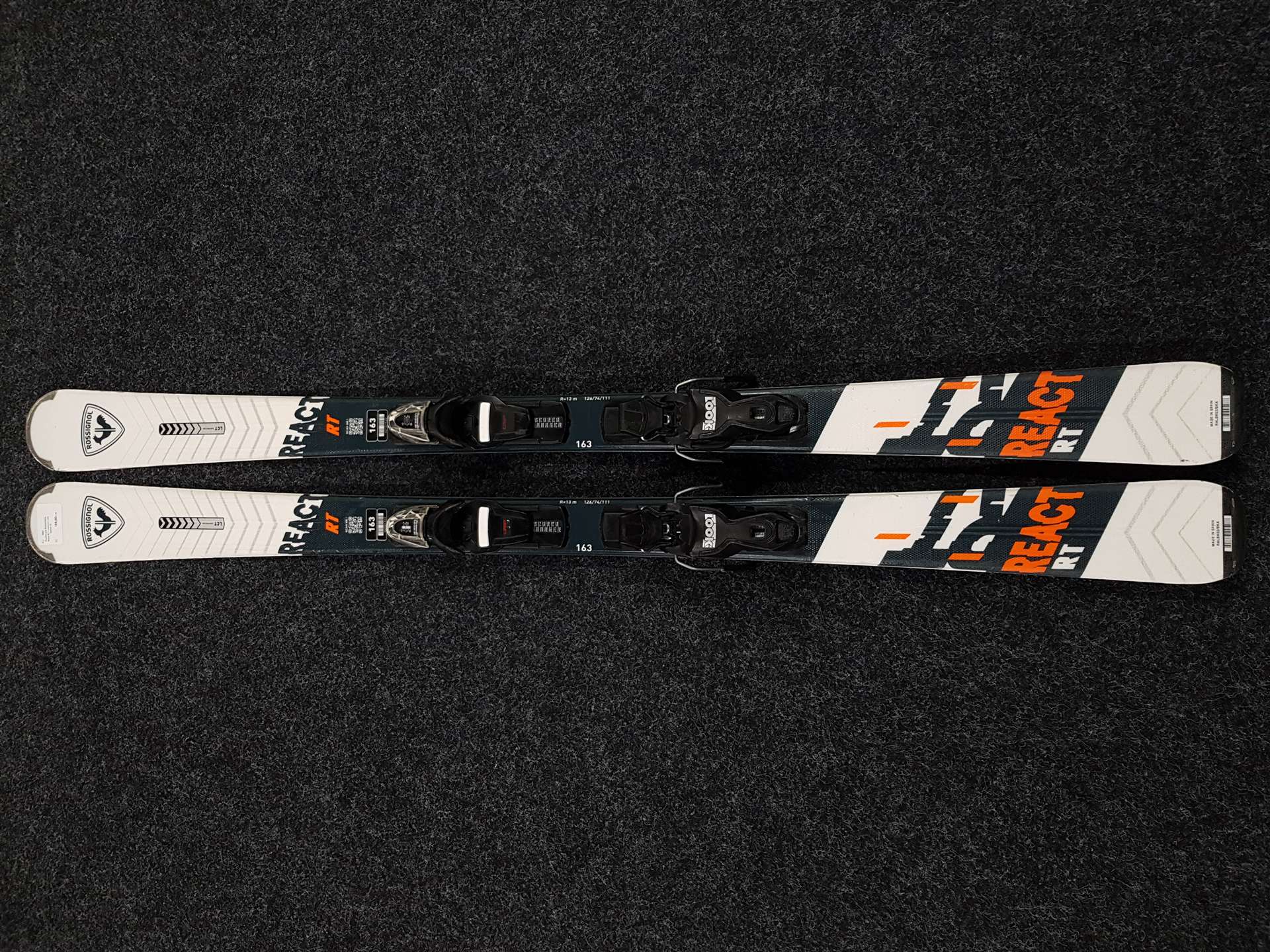 Sci usati ROSSIGNOL React RT + attacchi Look Xpress 10