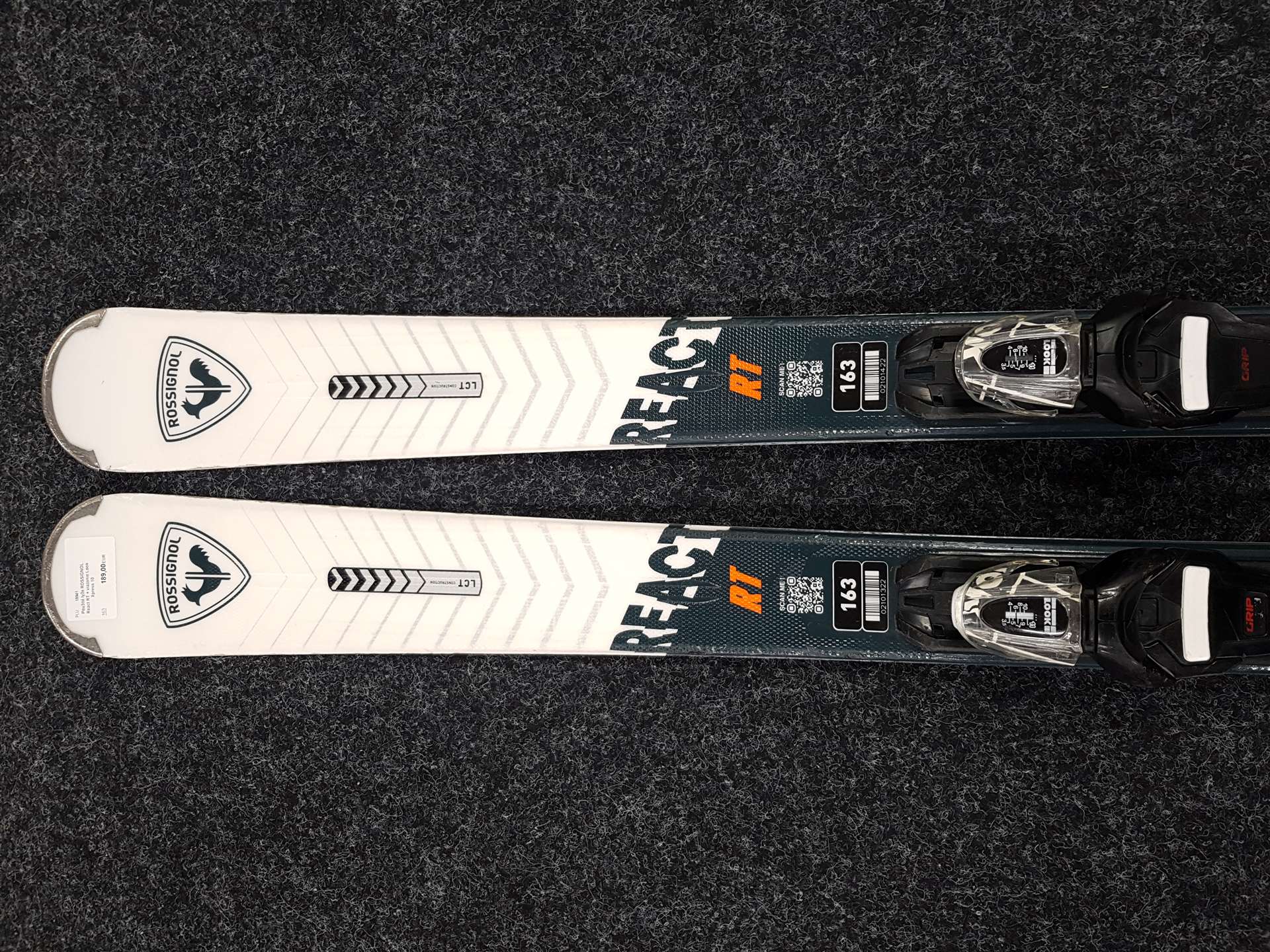 Sci usati ROSSIGNOL React RT + attacchi Look Xpress 10