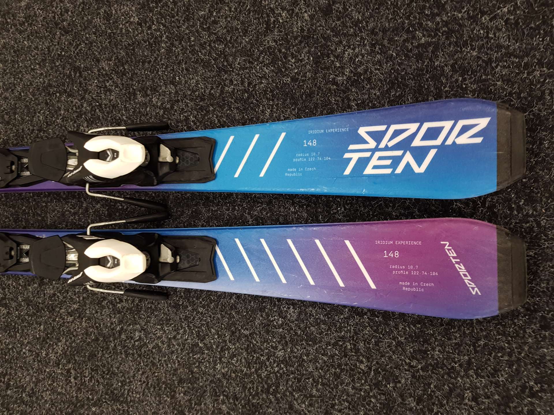 Gebrauchte Skier SPORTEN Iridium 3 + Tyrolia PR11 Bindungen
