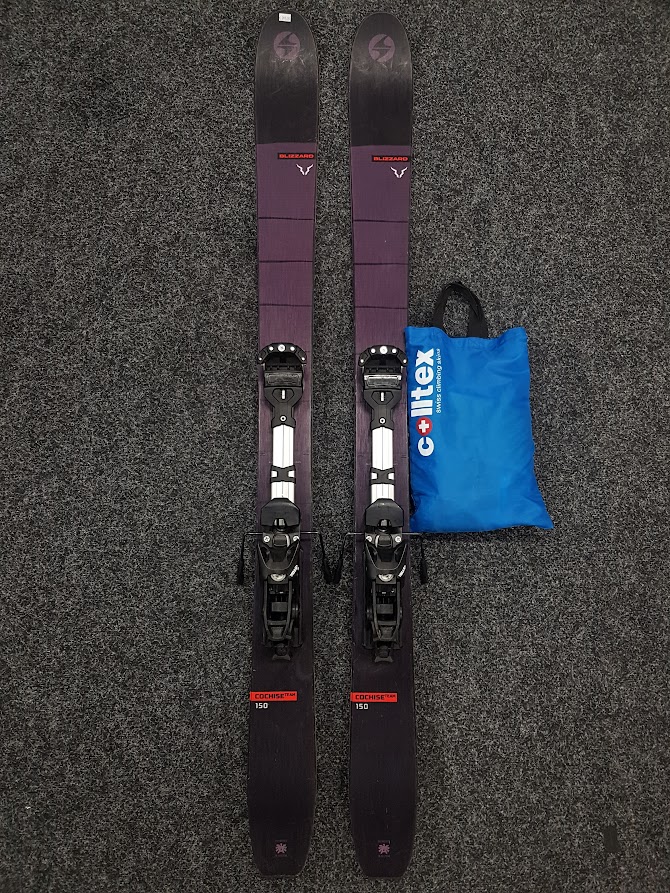 Bazárové skialpové lyže BLIZZARD COCHISE + Ambition 10 + Jazdené pásy