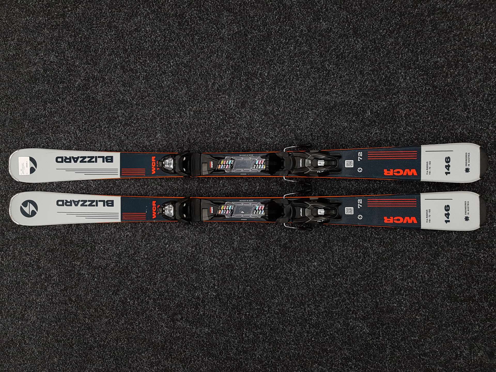 Použité lyže BLIZZARD WCR 72 + viazanie Marker TLT 10