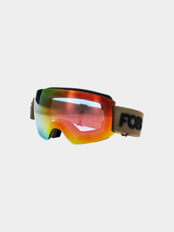Lyžiarske okuliare 4F M031 Hnedé