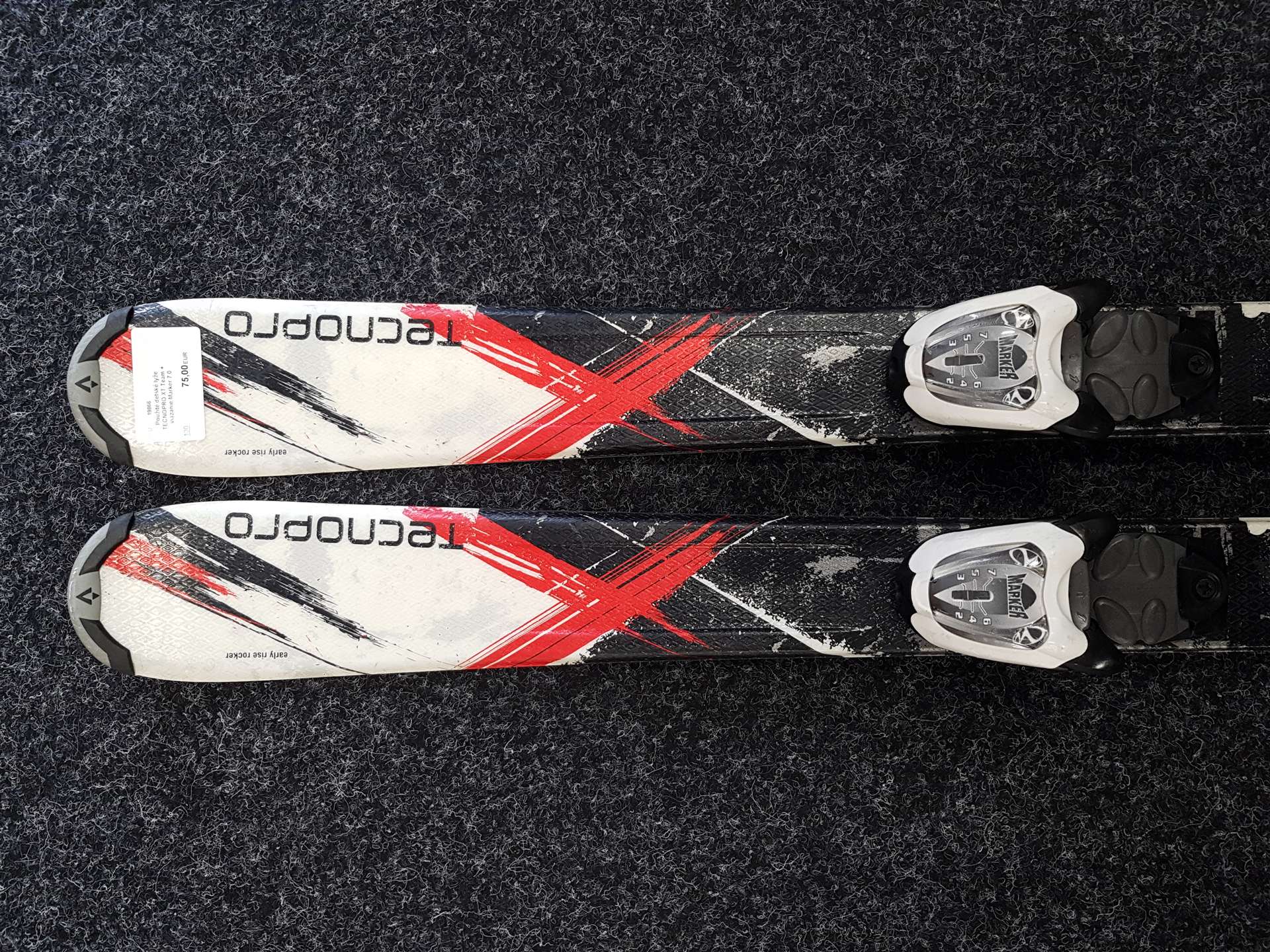 Použité detské lyže TECNOPRO XT Team + viazanie Marker 7.0