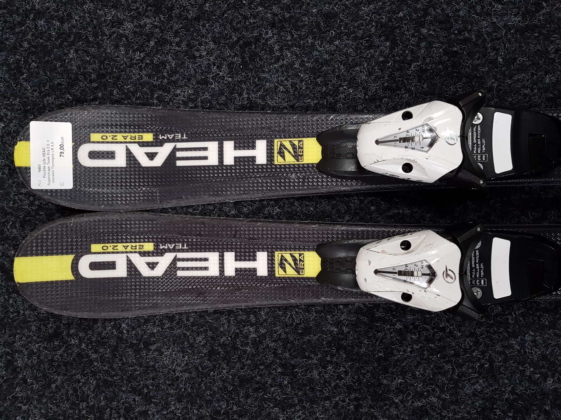 Použité lyže HEAD Supershape Team Era 2,0  + viazanie Tecnopro LR 4,5