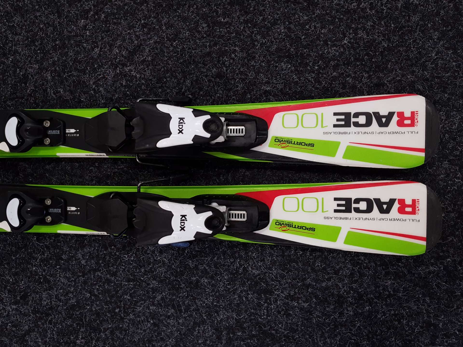 Použité detské lyže ELAN Sport Race 100 + viazanie Look KidX 4.5