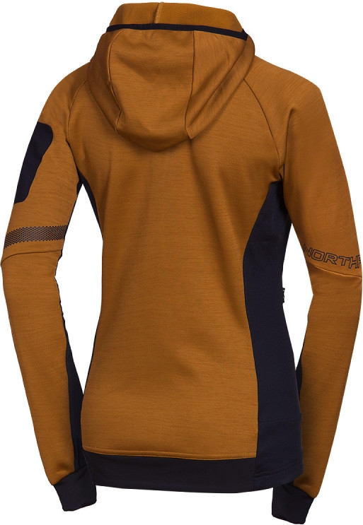 Damska bluza outdoorowa NORTHFINDER PAT musztardowo-czarna