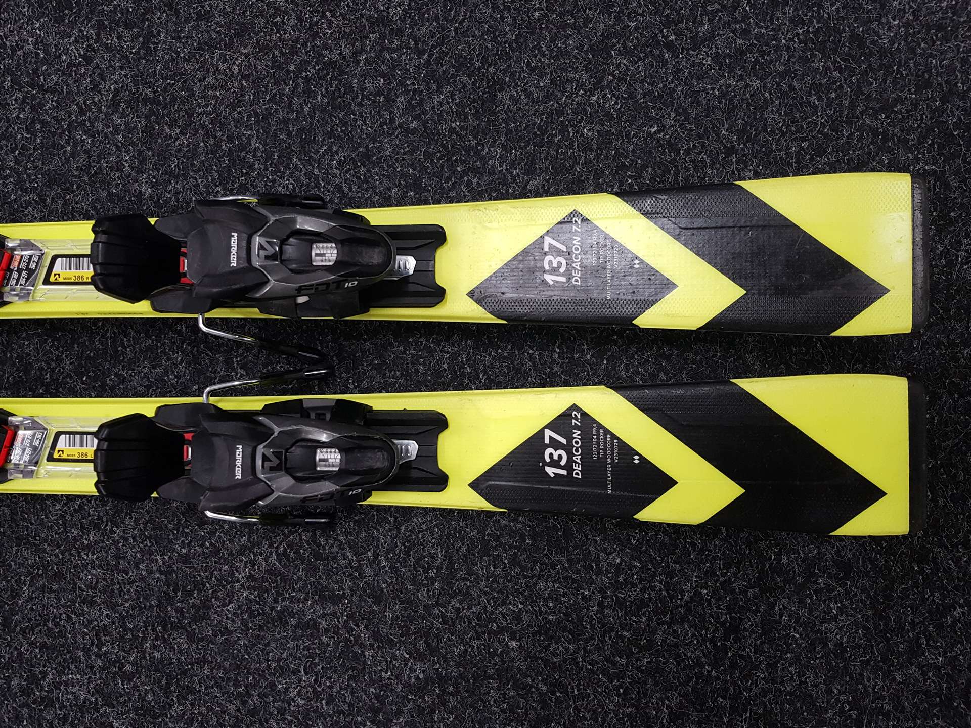 Gebrauchte VOLKL Deacon 7.2 Ski + Marker FDT 10 Bindungen