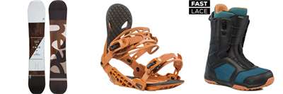 Snowboard Head True White + viazanie Gravity G2 rust + boty Gravity Recon Fast Lace blck/blue/rust