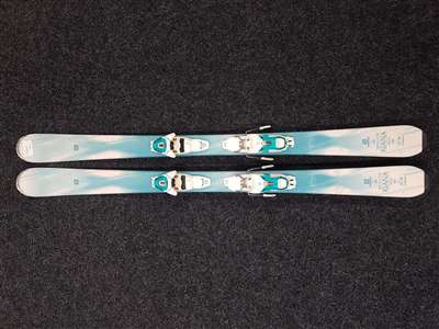 Esquís SALOMON Kiana usados + fijaciones Salomon Lithium 19