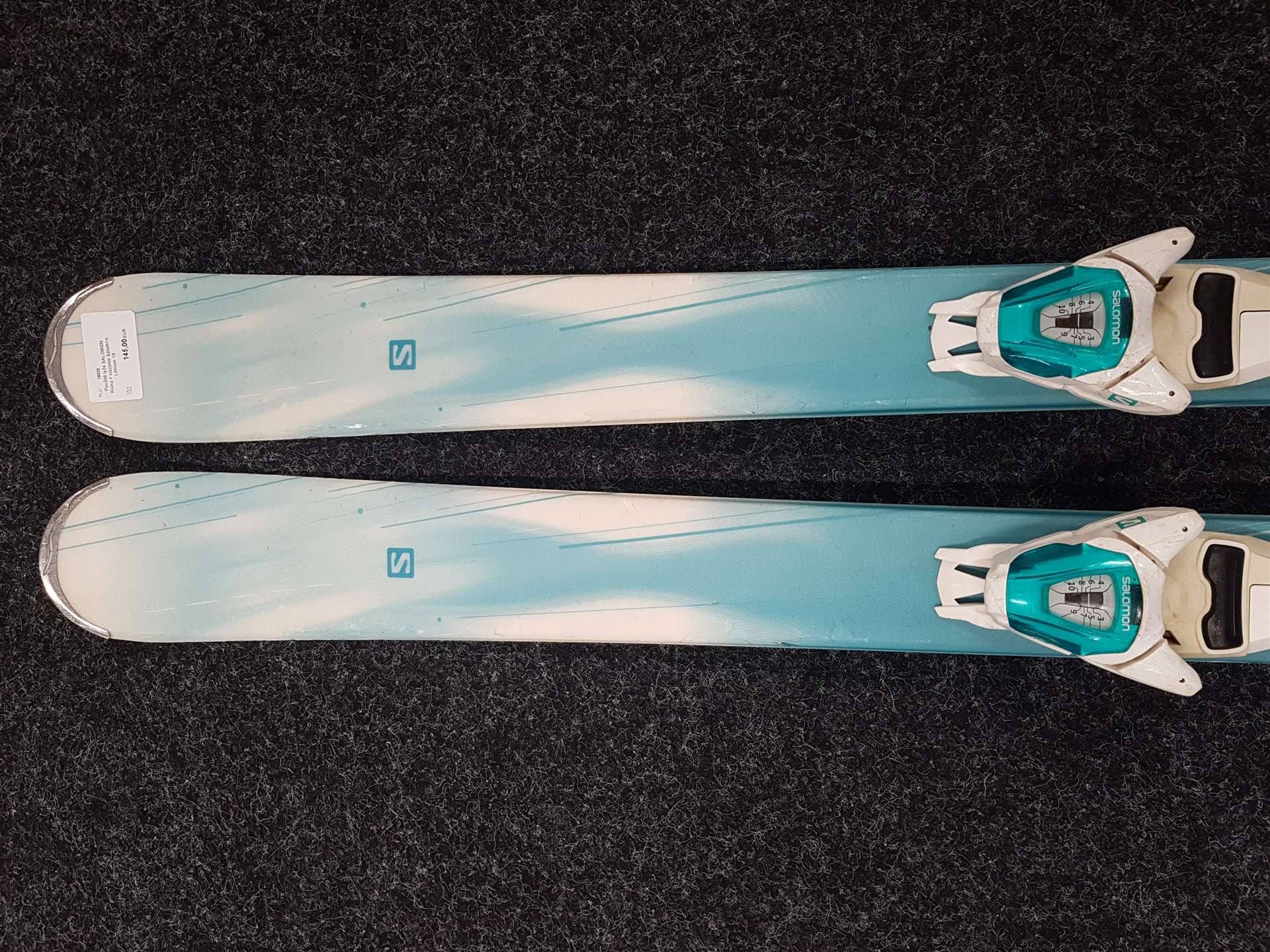 Sci Salomon Kiana usati + attacchi Salomon Lithium 19