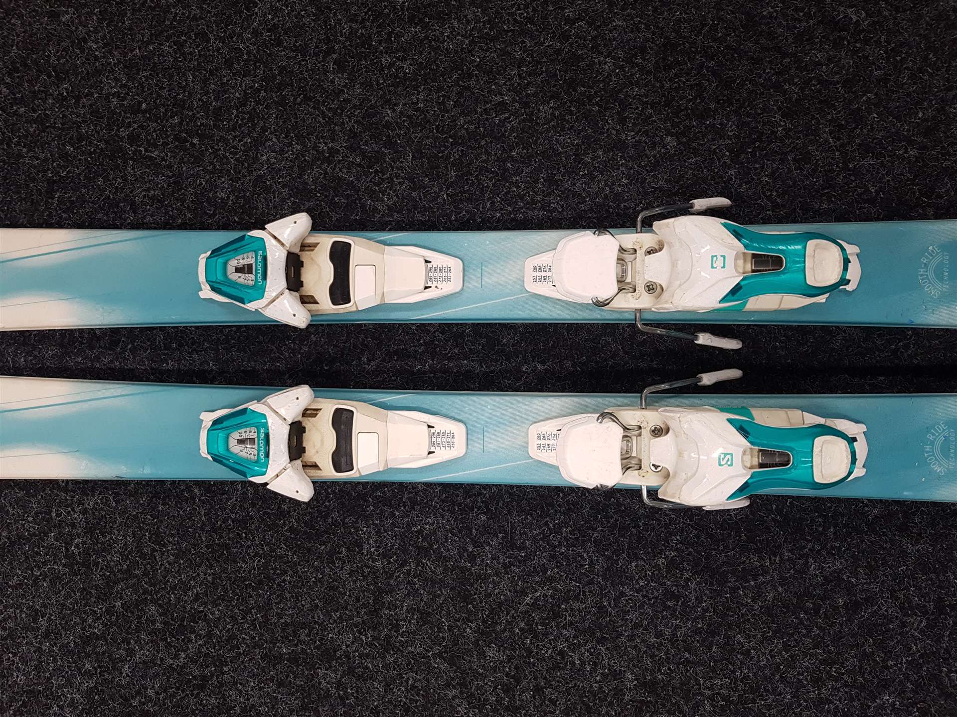 Sci Salomon Kiana usati + attacchi Salomon Lithium 19