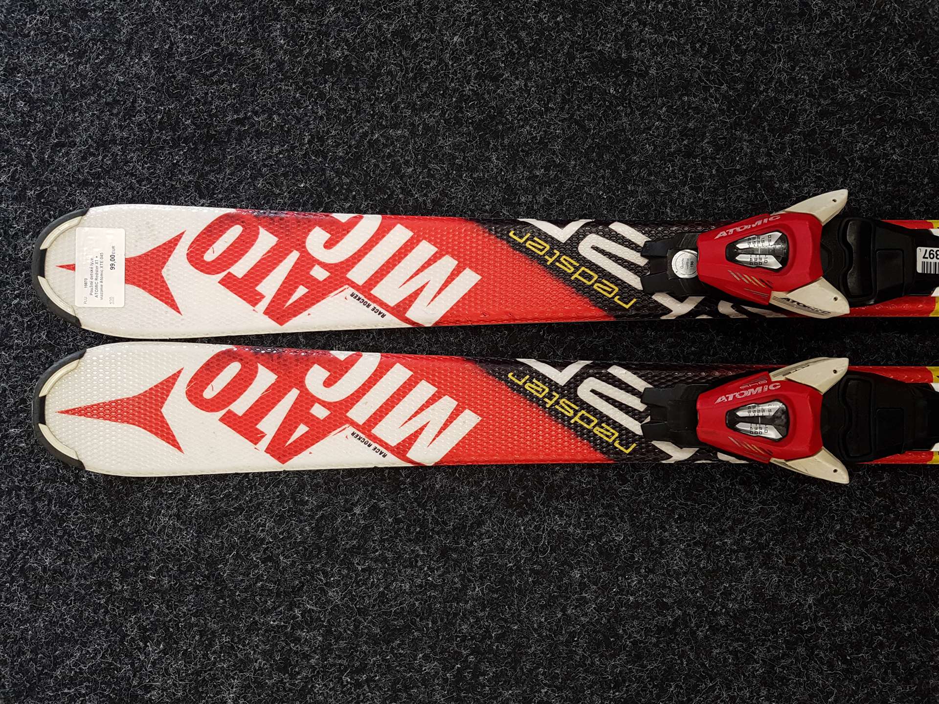 Używane narty dziecięce ATOMIC Redster XT + wiązania Atomic XTE 045