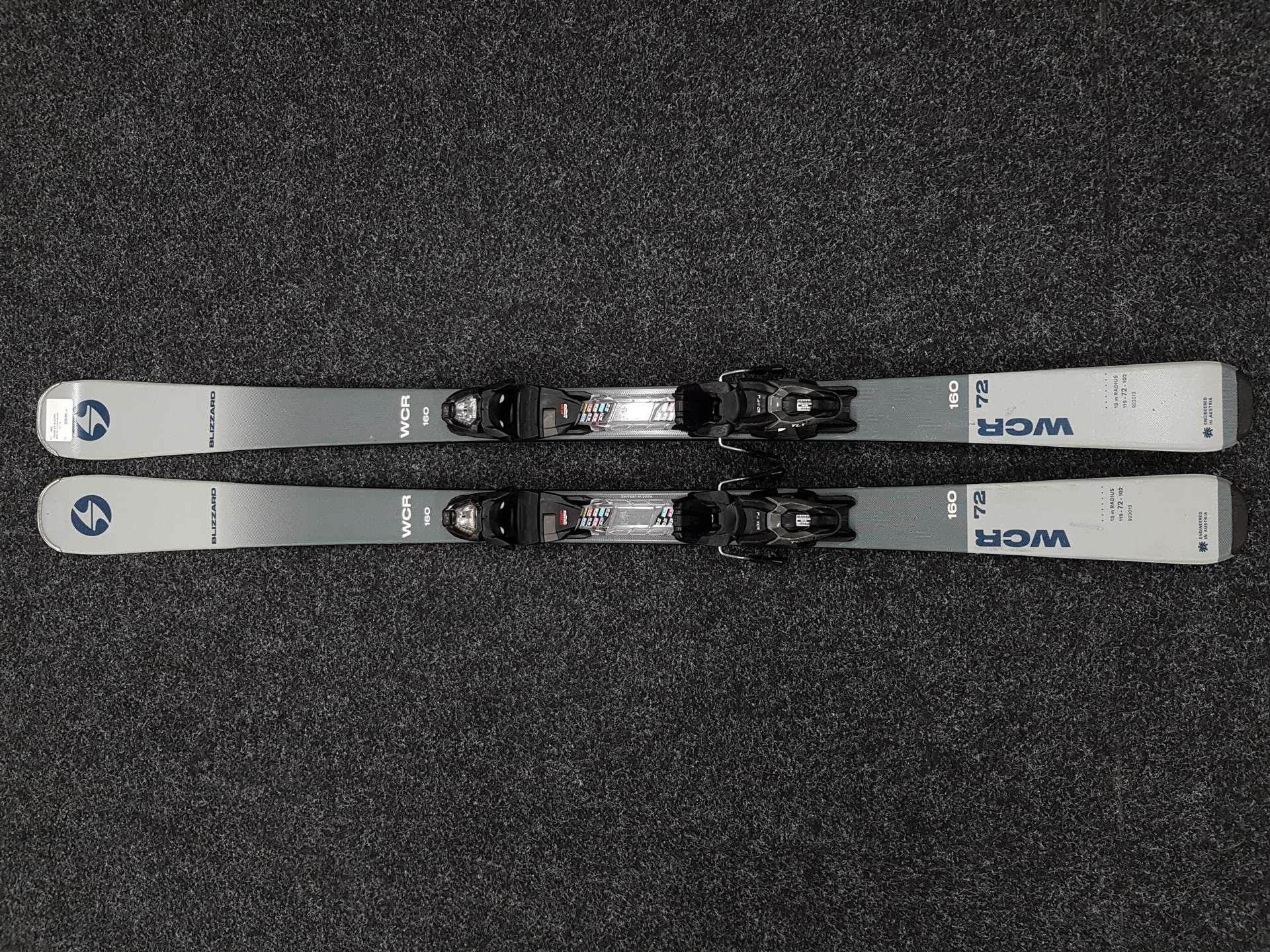 Použité lyže BLIZZARD WCR 72 + vázání Marker TLT 10