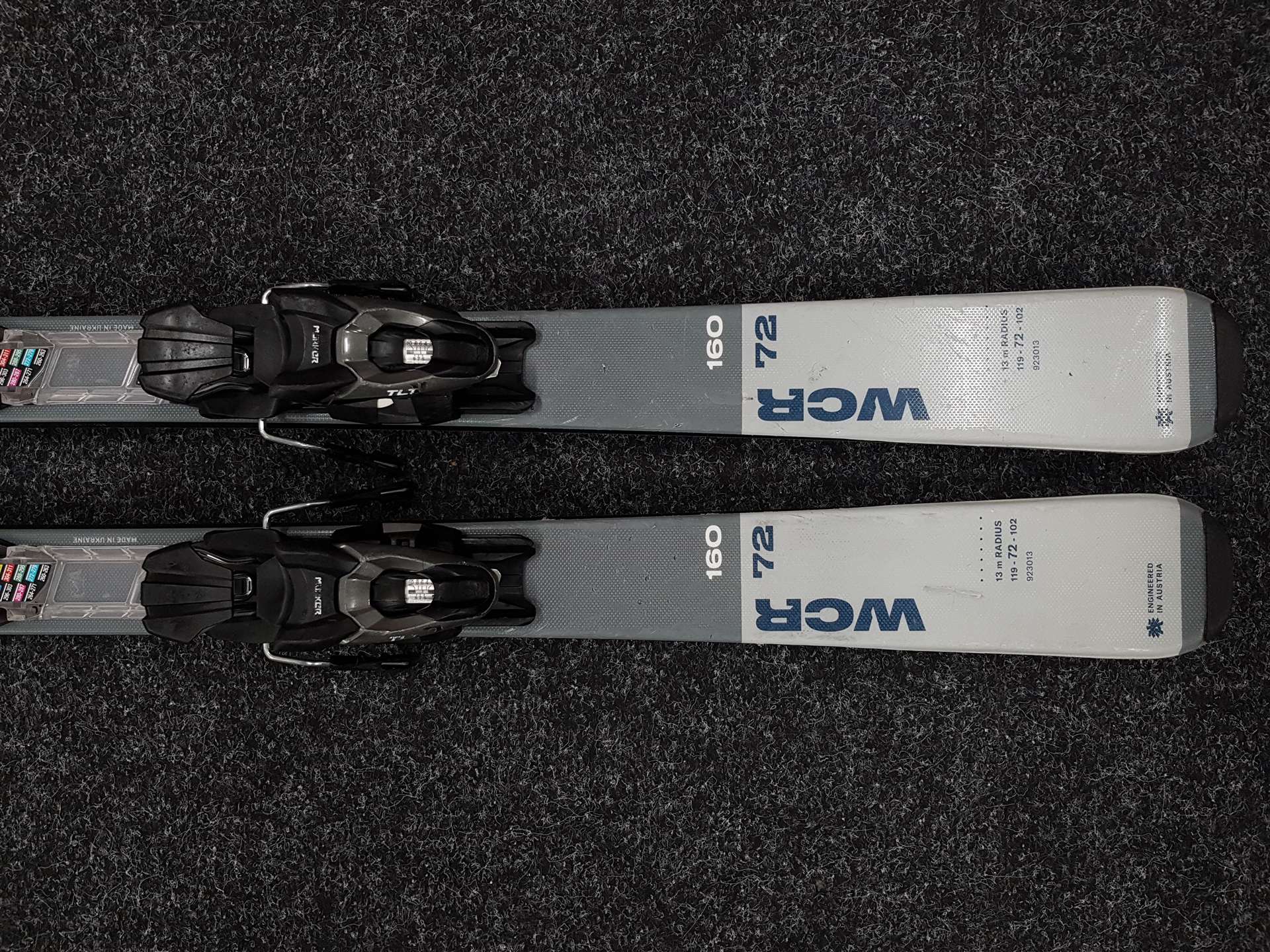 Použité lyže BLIZZARD WCR 72 + vázání Marker TLT 10