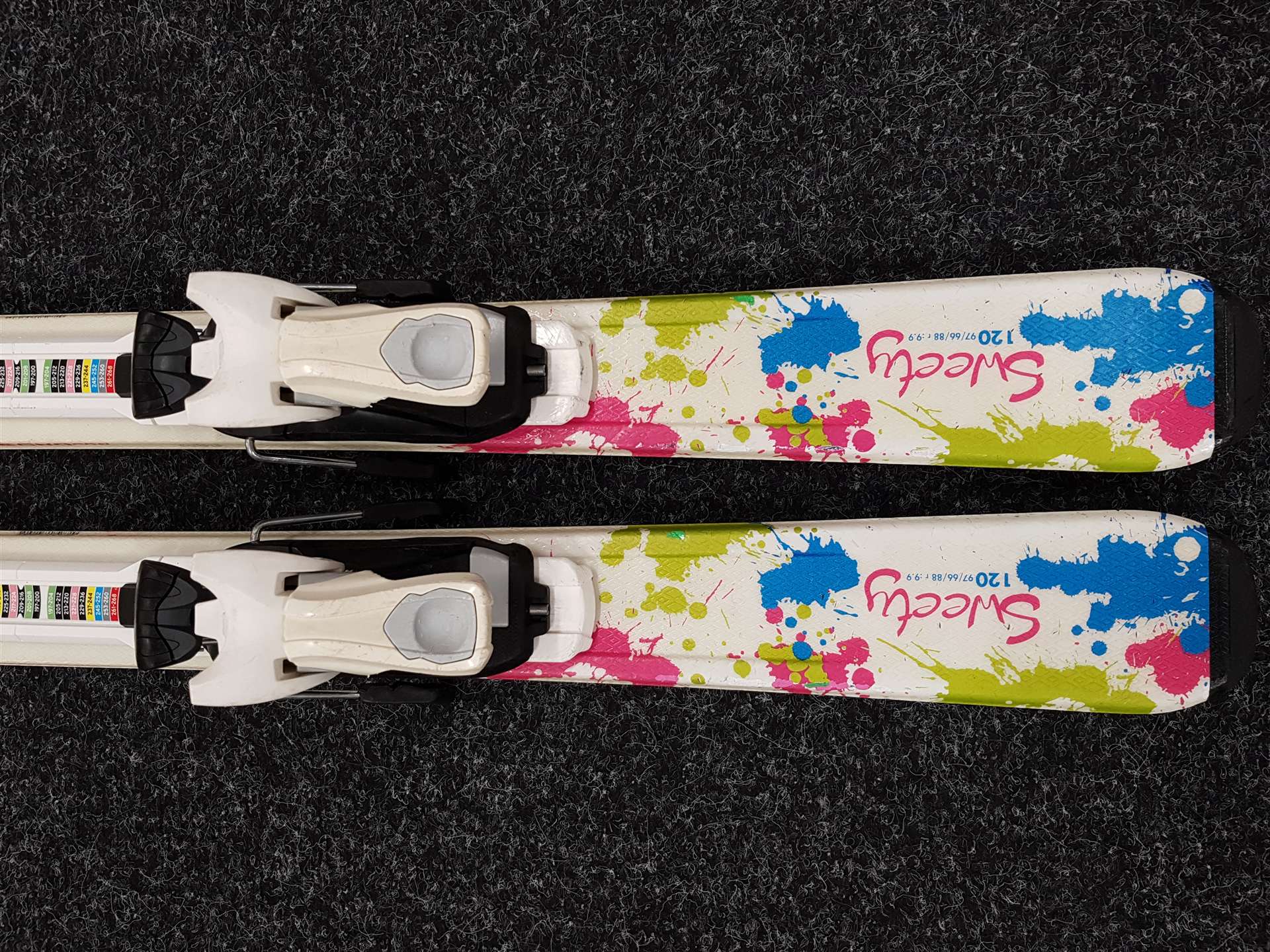 Gebrauchte Kinderski TECNOPRO Sweety + Bindungen Tecnopro TC 4.5
