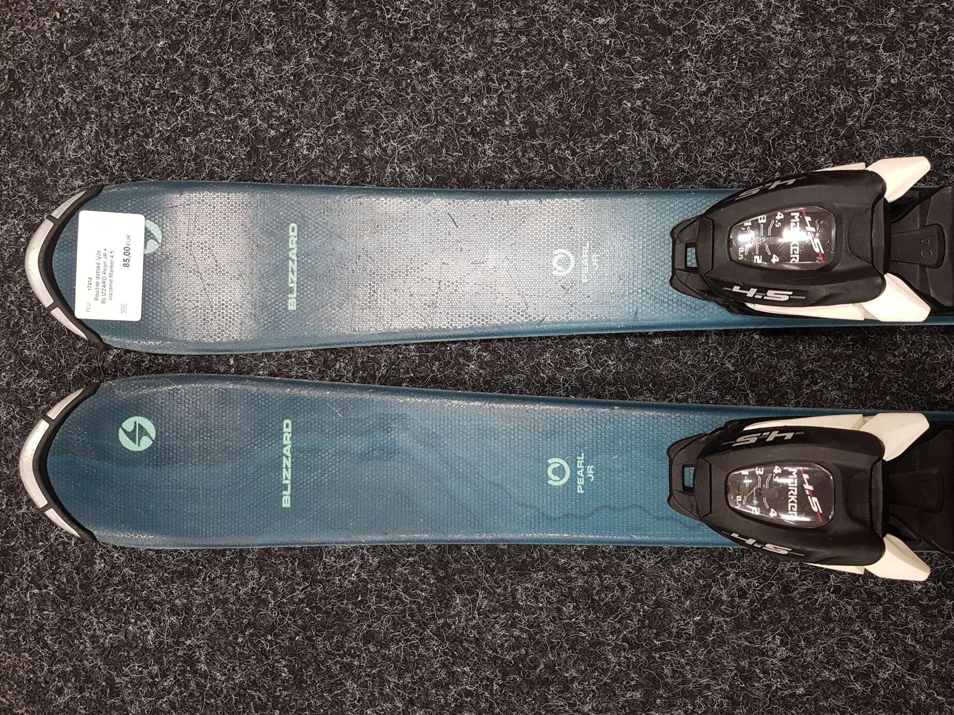 Skis enfant d'occasion BLIZZARD Pearl JR + fixations Marker 4.5