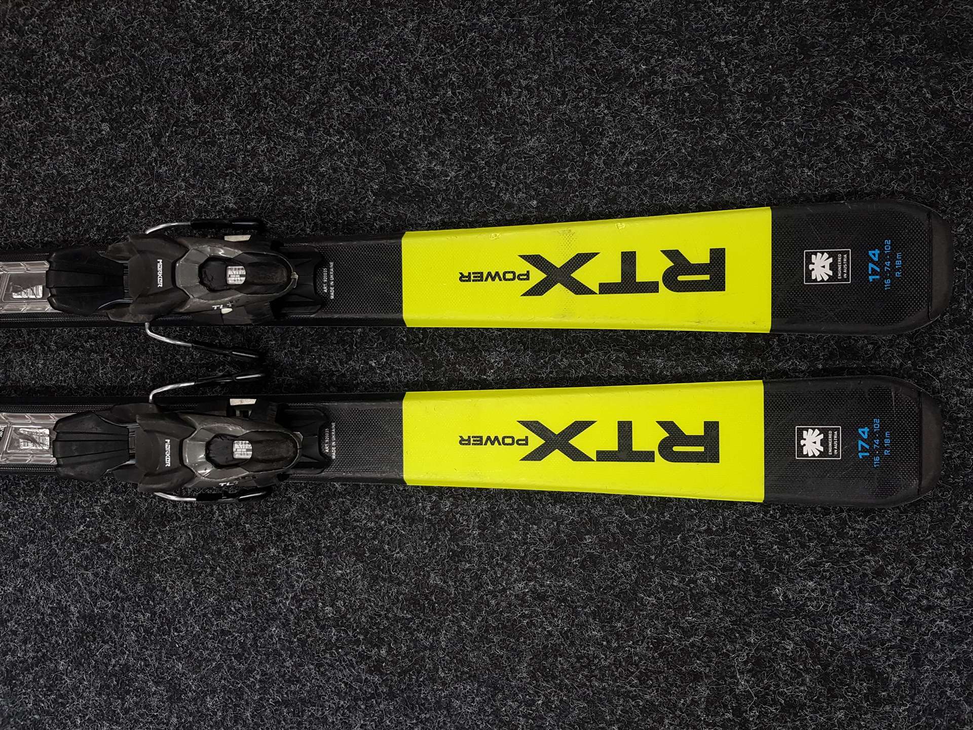 Použité lyže BLIZZARD RTX Power + viazanie Marker TLT 10