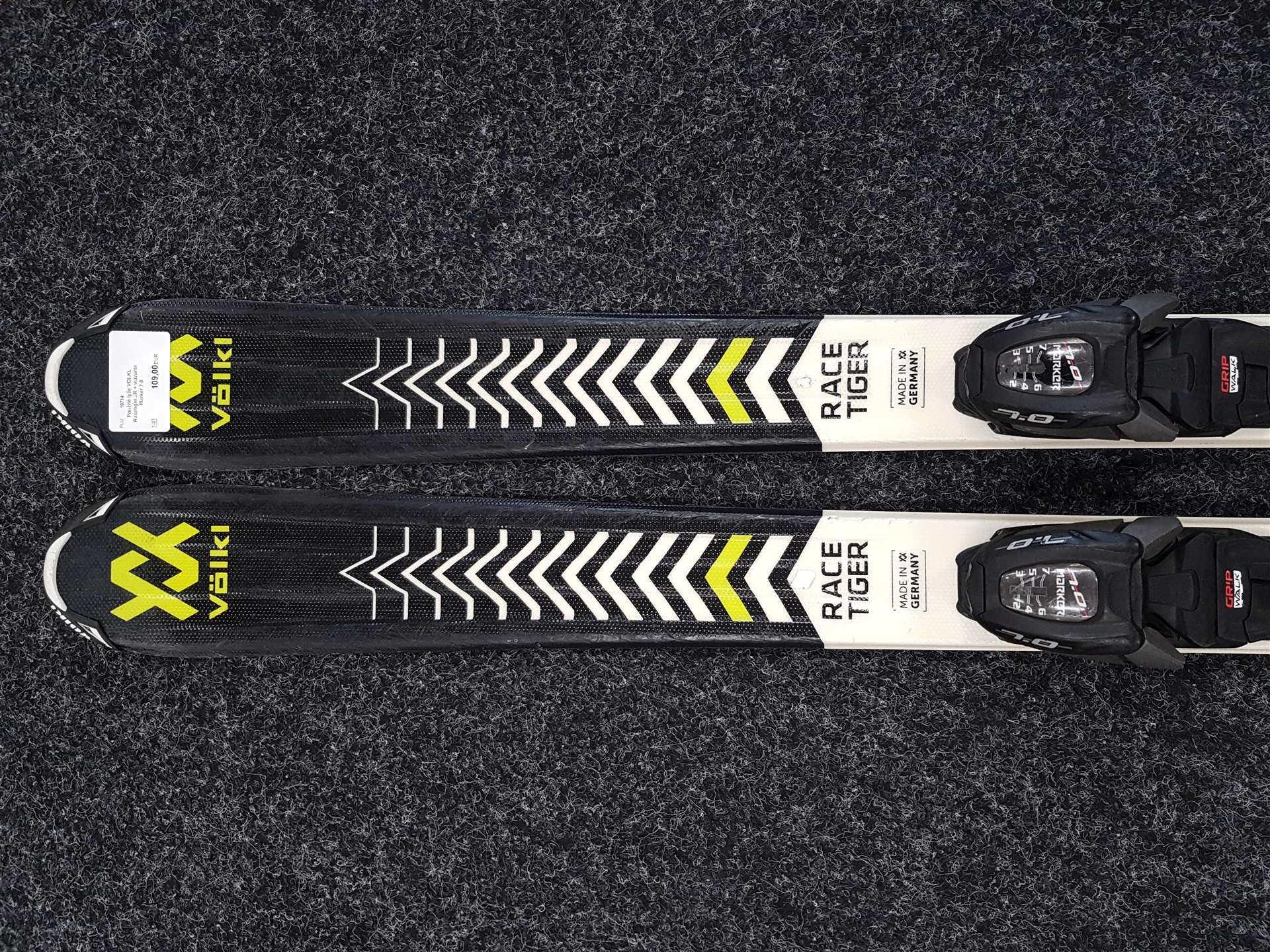 Rabljene smuči VOLKL Racetiger JR + vezi Marker 7.0