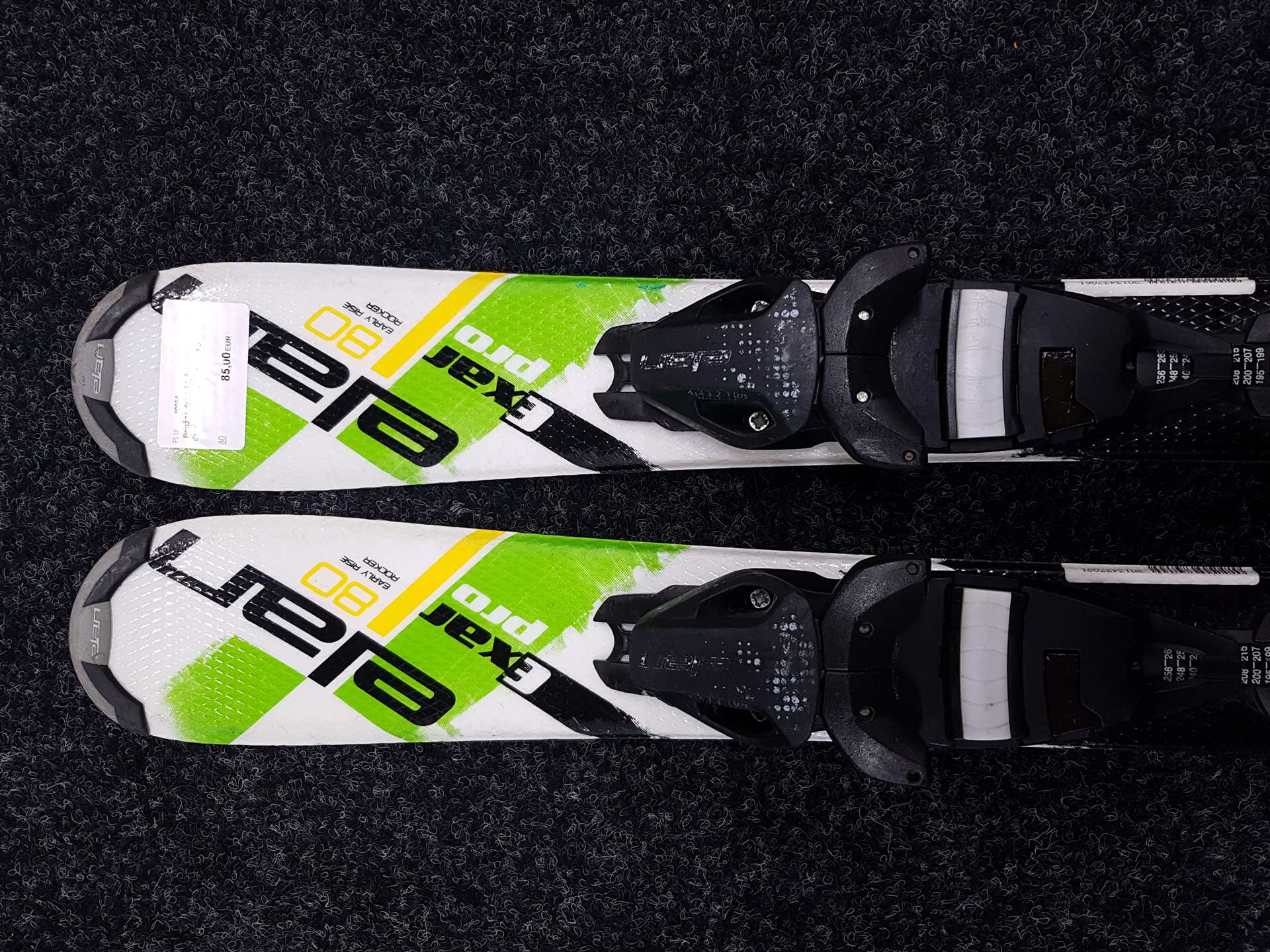 Gebrauchte Kinderski ELAN Exar Pro + Bindungen Elan 4.5