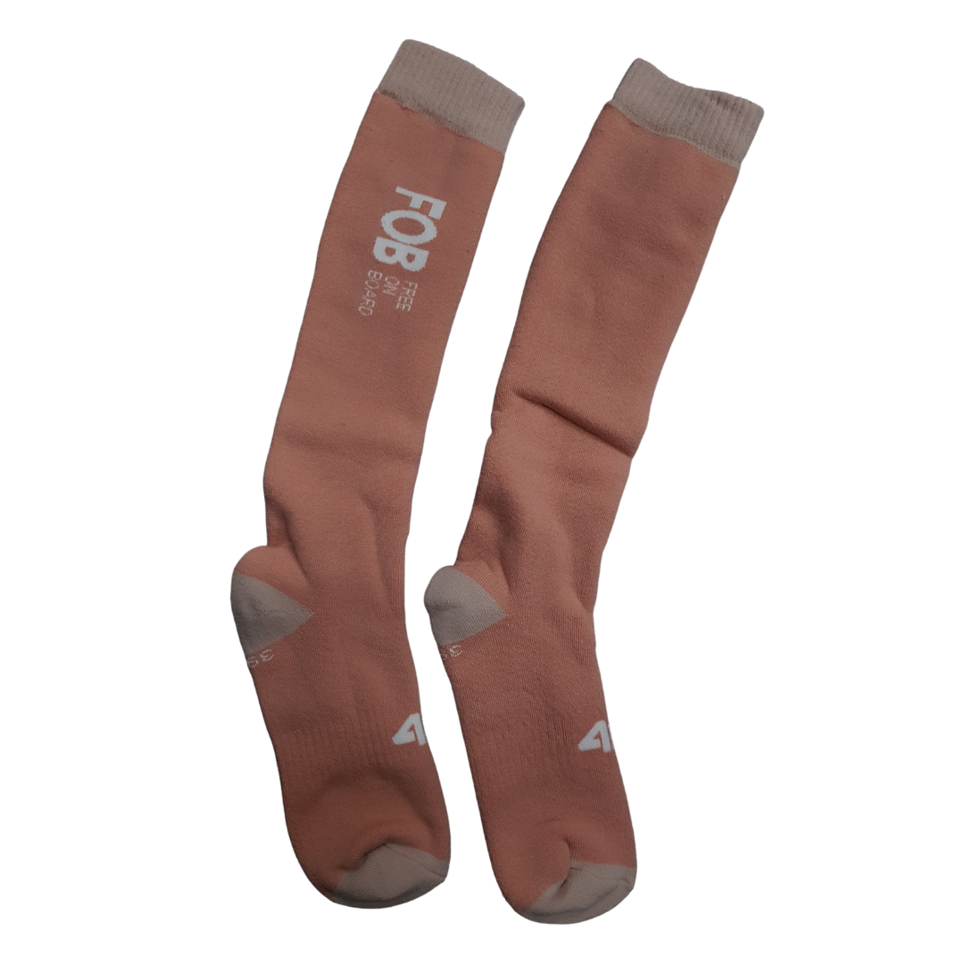 Dámske lyžiarske ponožky 4F F112 béžové