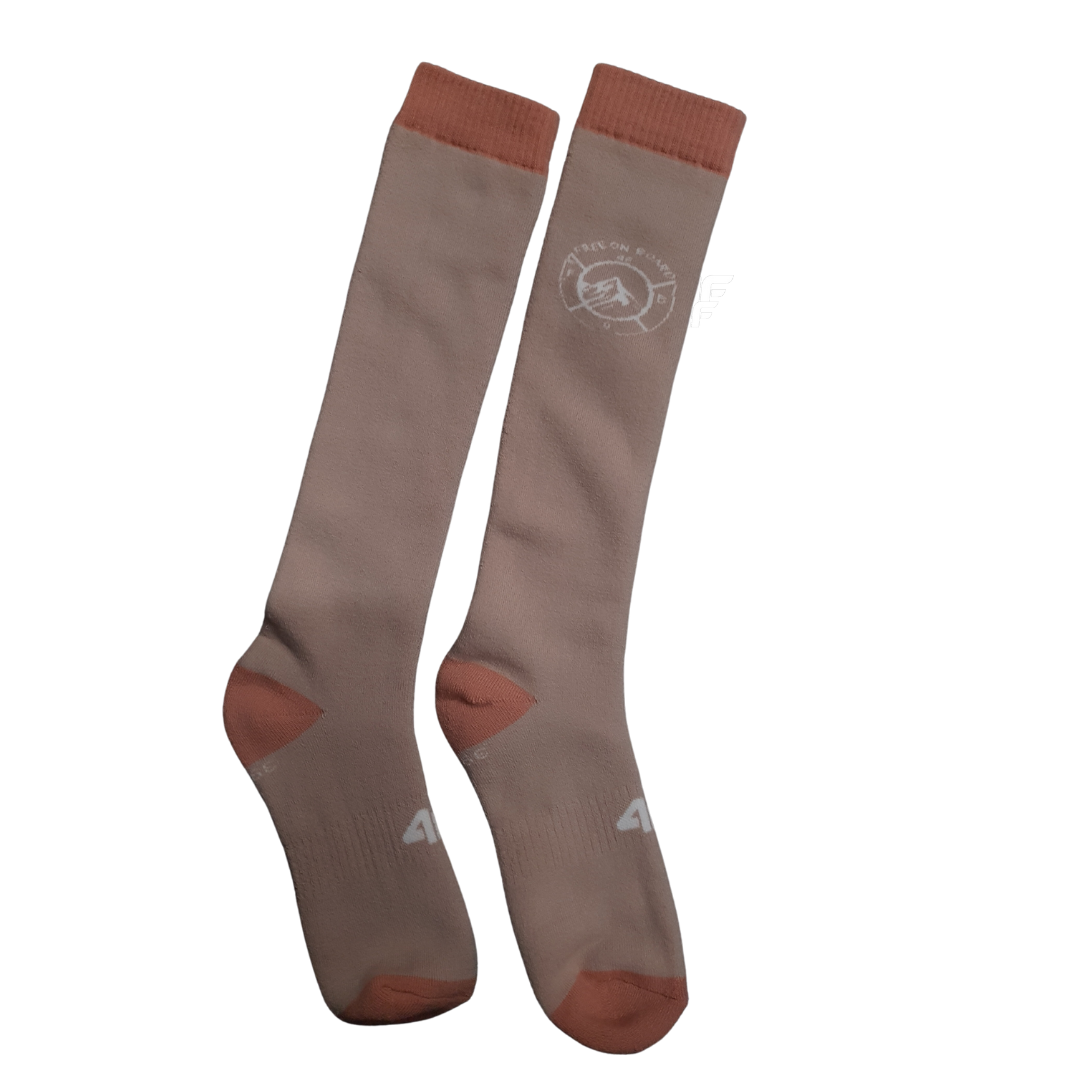 Dámske lyžiarske ponožky 4F F112 béžové