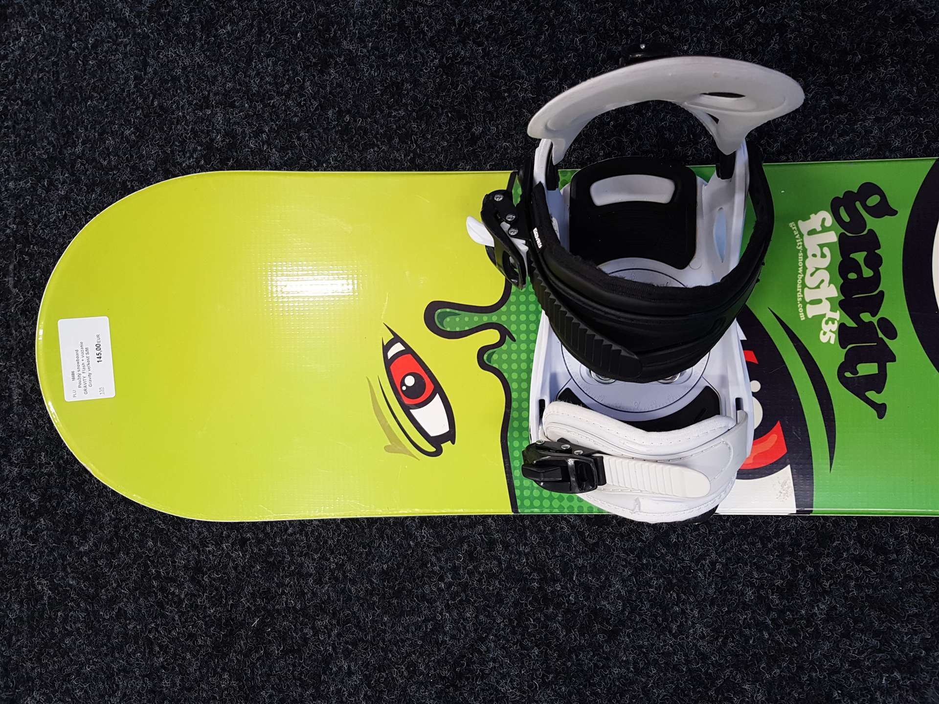 Použitý snowboard GRAVITY Flash + vázání Gravity velikost S/M