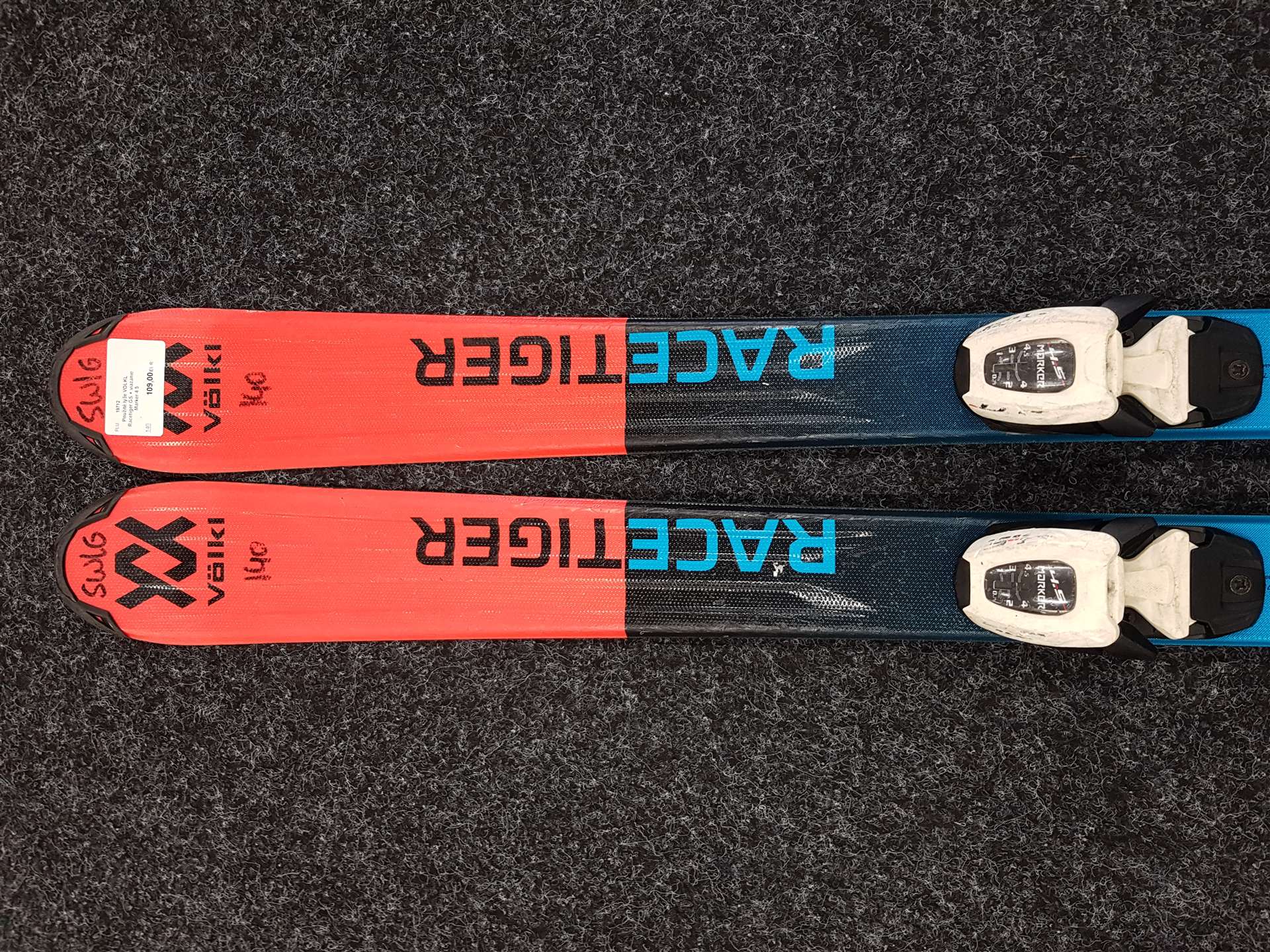 Gebrauchte VÖLKL Racetiger GS Ski + Marker 4.5 Bindungen