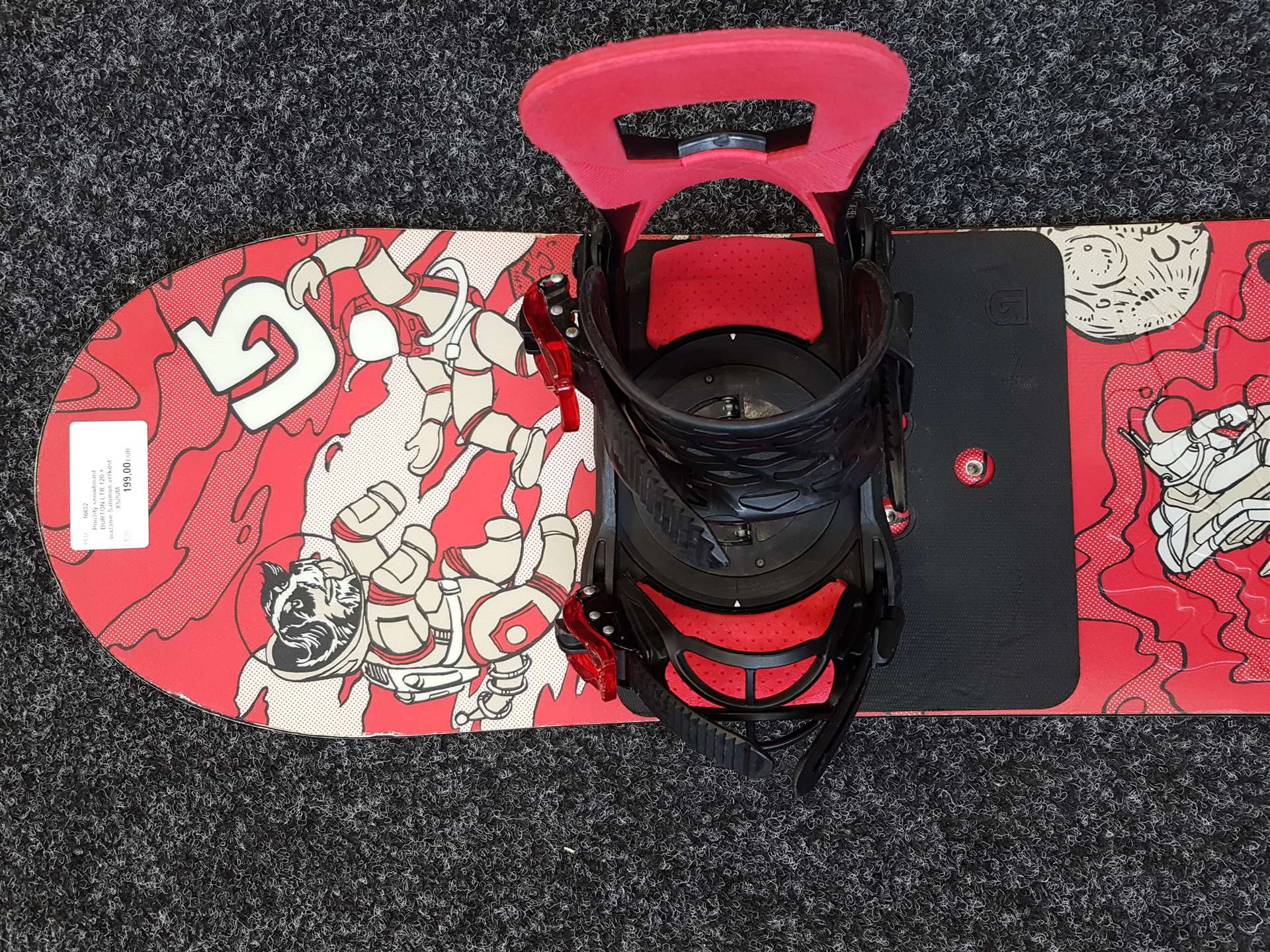 Snowboard usato BURTON LTR 120 + attacchi Salomon taglia XS/S/M
