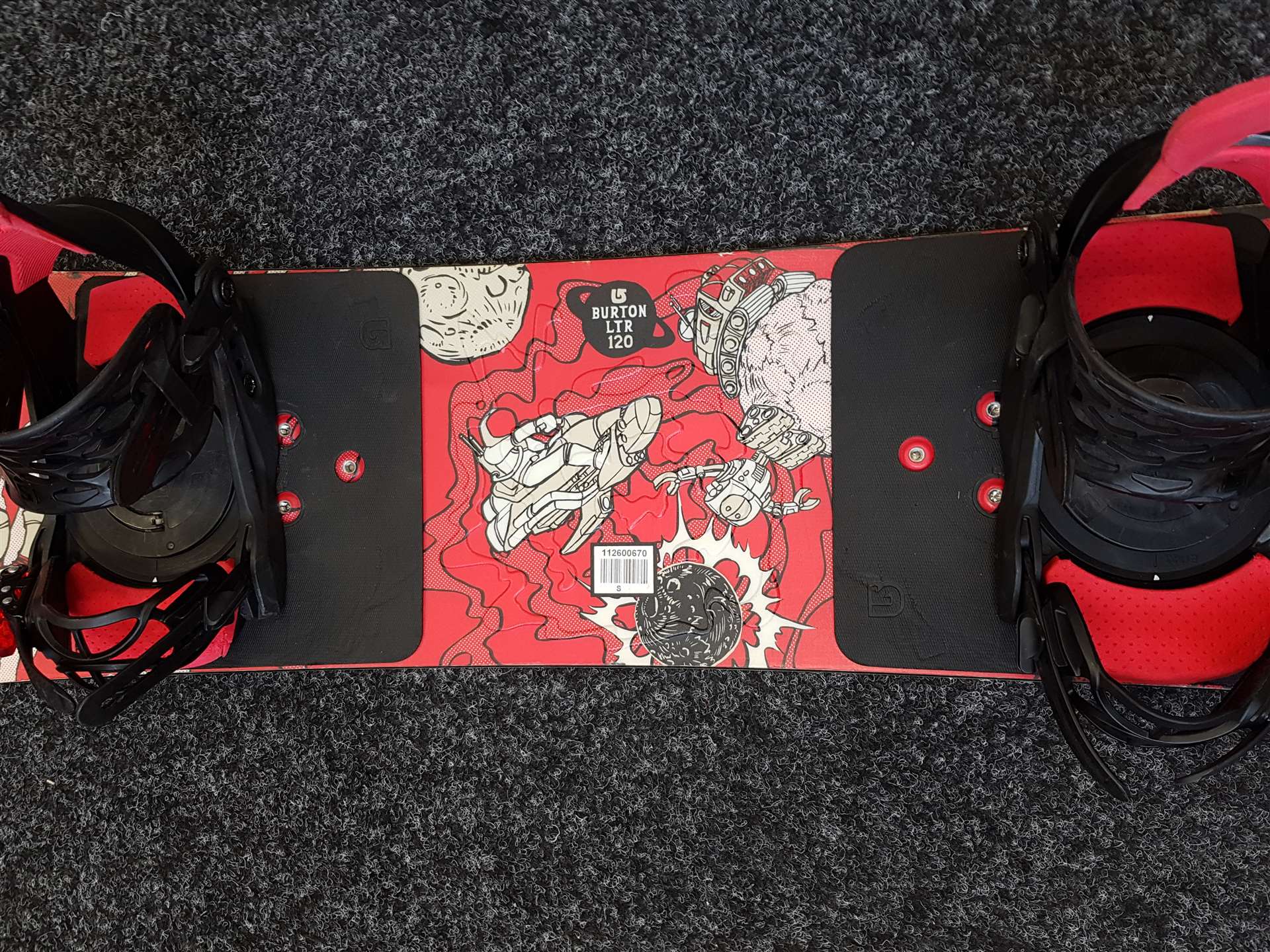 Snowboard usato BURTON LTR 120 + attacchi Salomon taglia XS/S/M