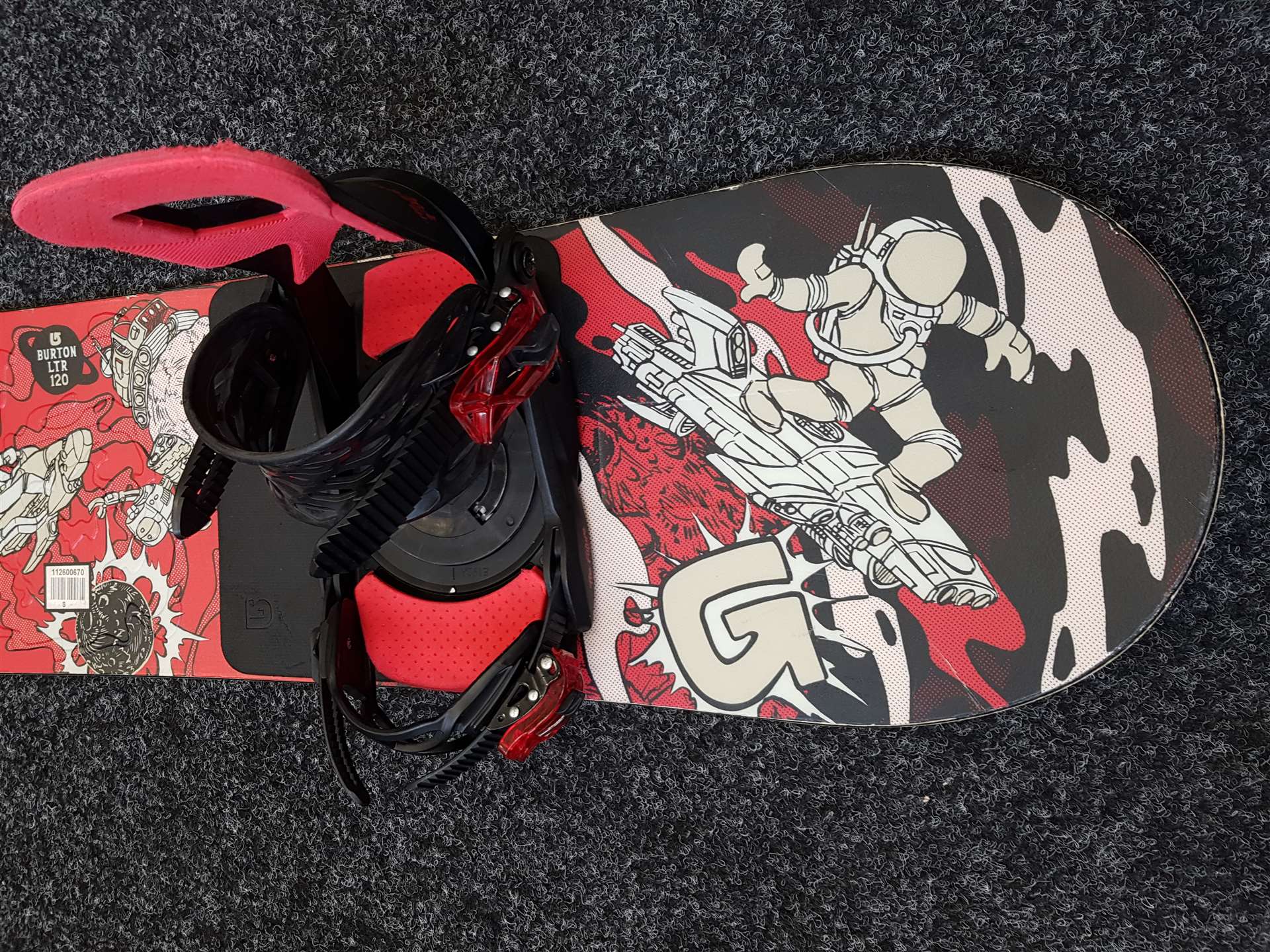 Snowboard usato BURTON LTR 120 + attacchi Salomon taglia XS/S/M